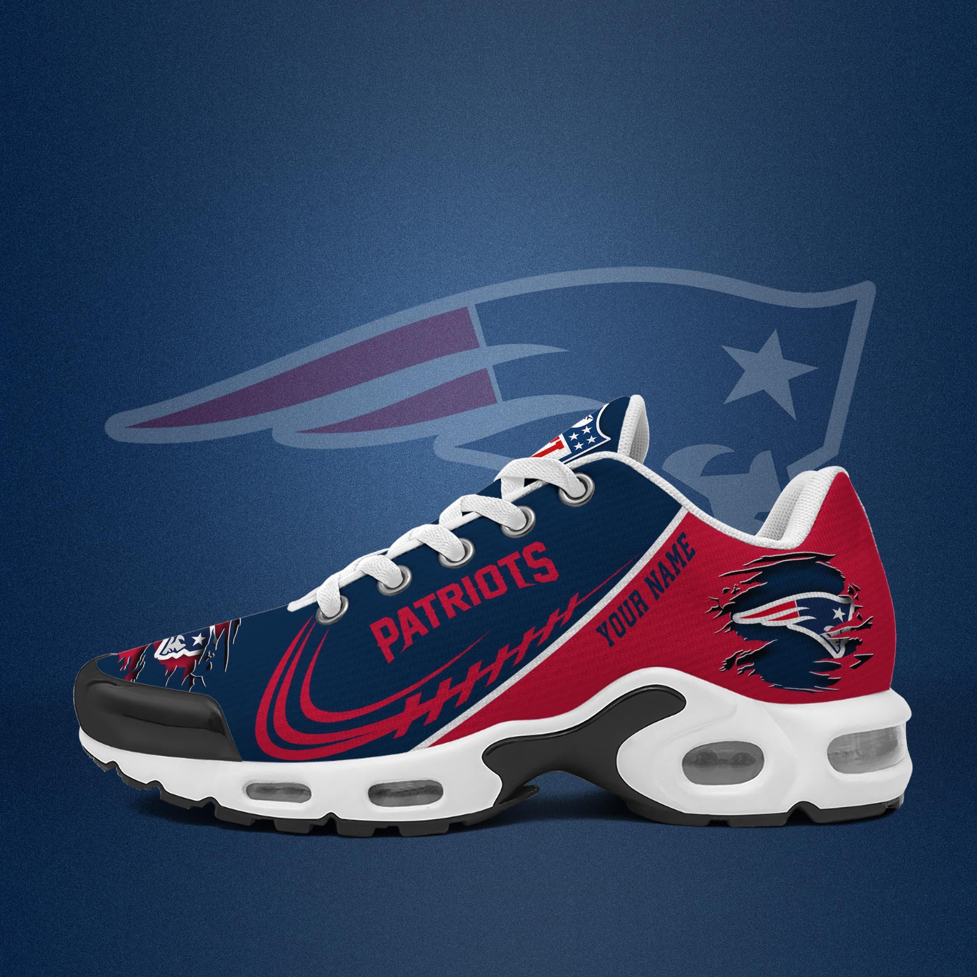 New England Patriots TN Shoes 2026 Version Custom Name