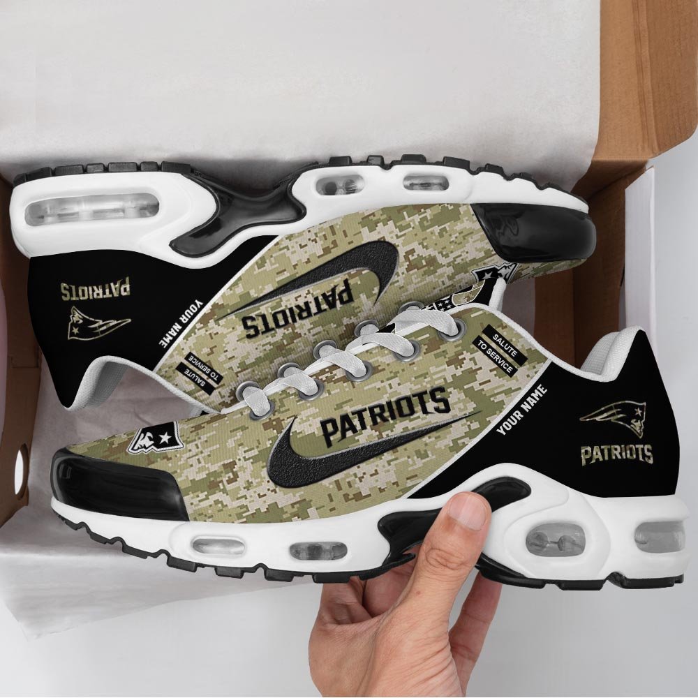 New England Patriots TN Shoes 2026 Version Custom Name, Camouflage Shoes PH586