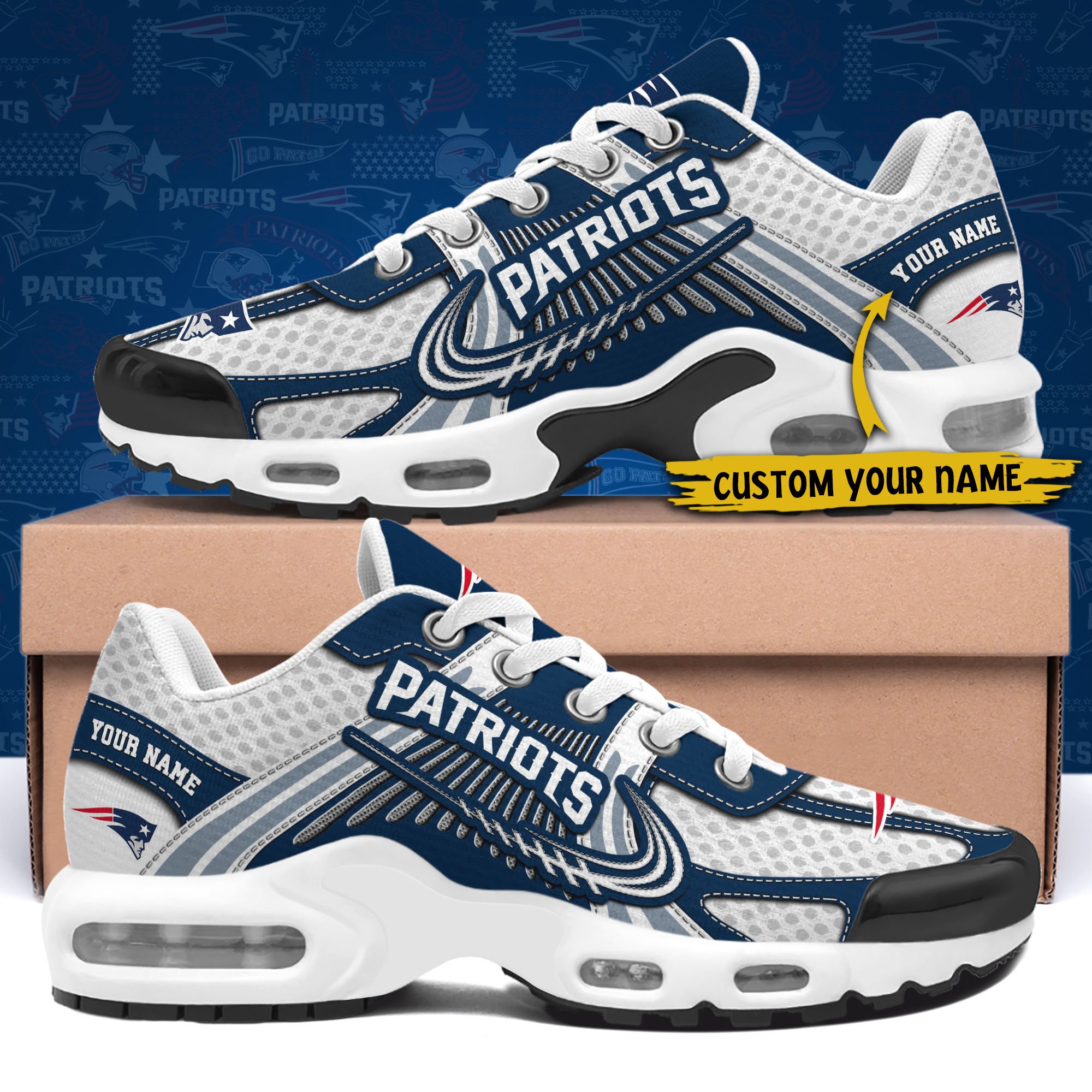 New England Patriots TN Shoes Custom Your Name, Sport Team Shoes