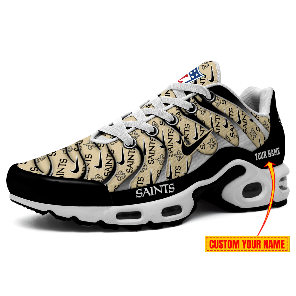 New Orleans Saints-Pattern Swoosh Personalized H56 Shoes-SP16112323ID02DS08