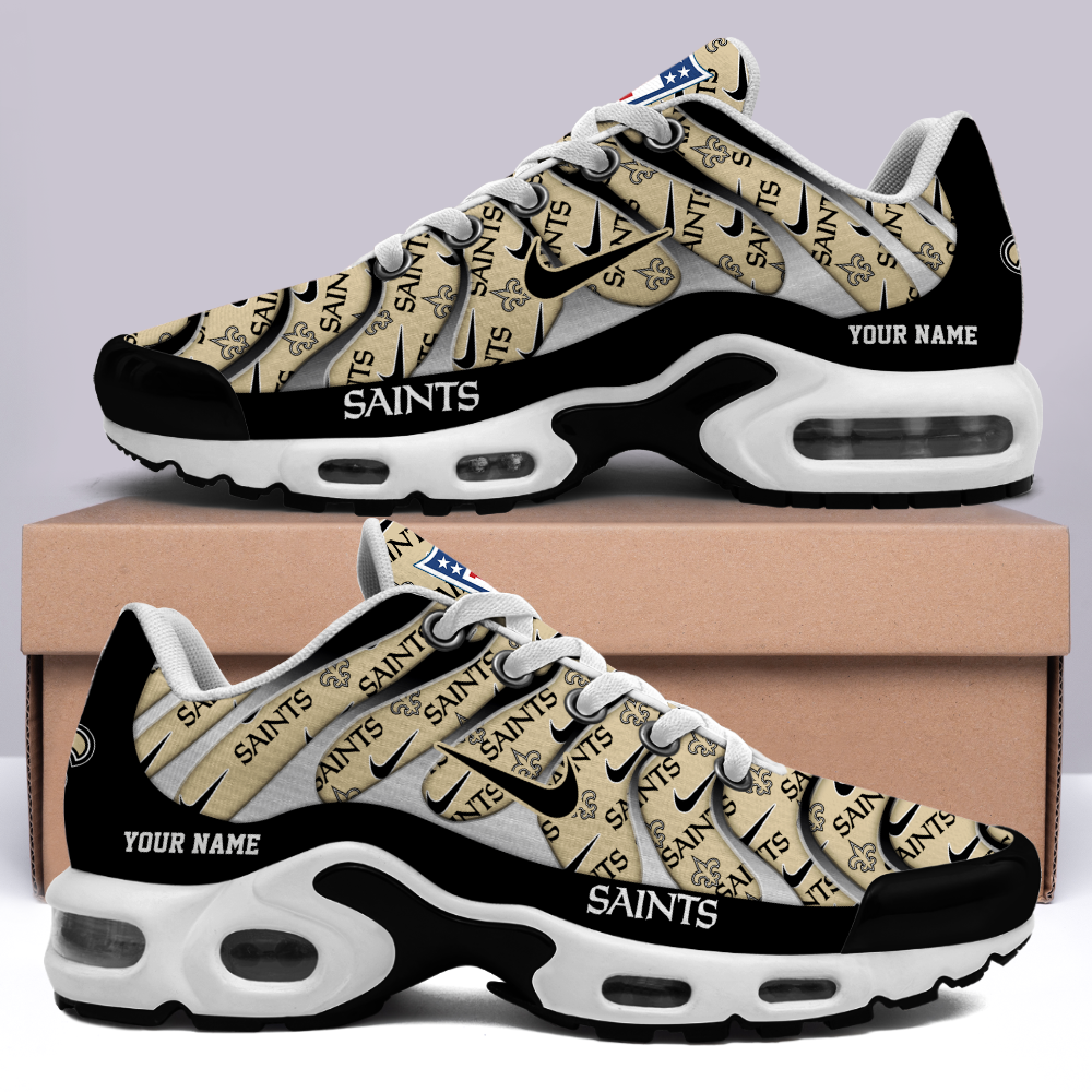 New Orleans Saints-Pattern Swoosh Personalized H56 Shoes-SP16112323ID02DS08