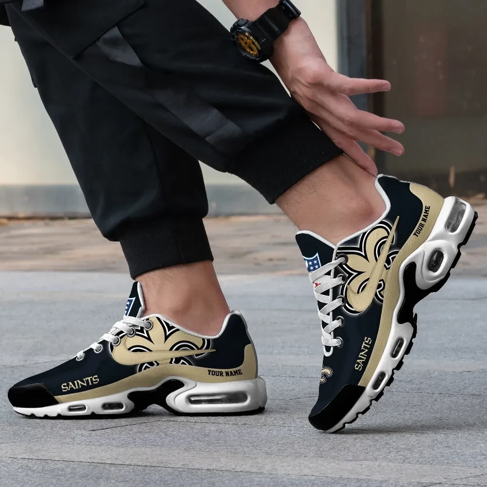 New Orleans Saints Personalized Name Team Mix Colors V2 TN Air Max Shoes Air Cushion Sneakers