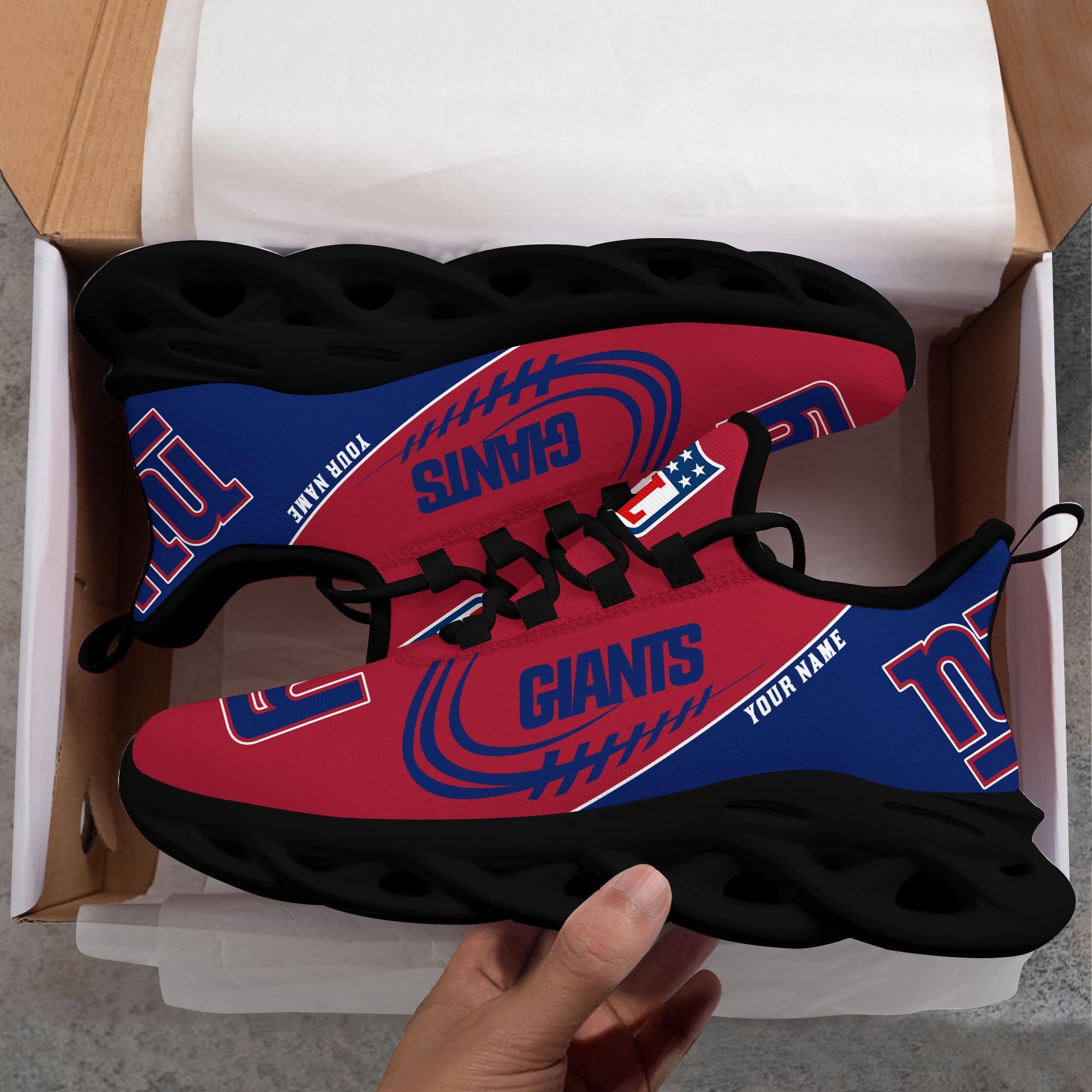 New York Giants Black Max Soul Shoes 2026 Versions Custom Name 630