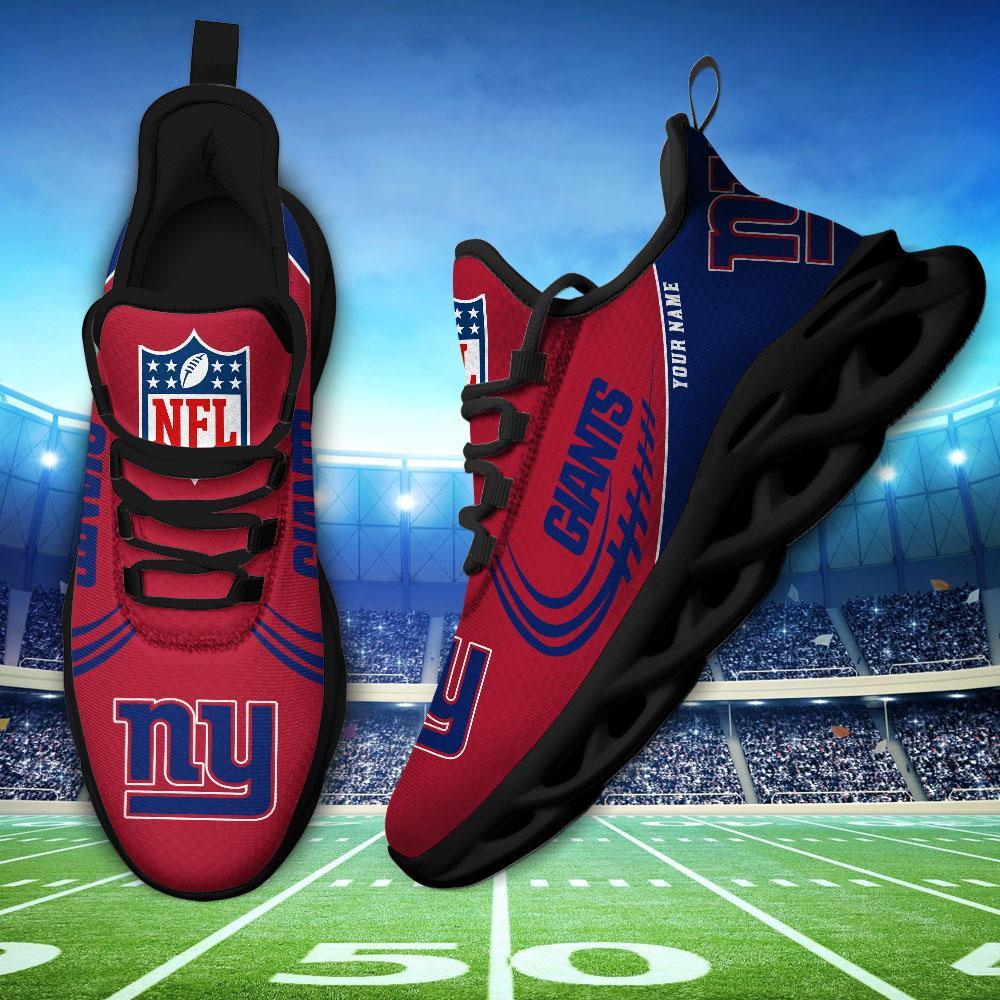 New York Giants Black Max Soul Shoes 2026 Versions Custom Name 630