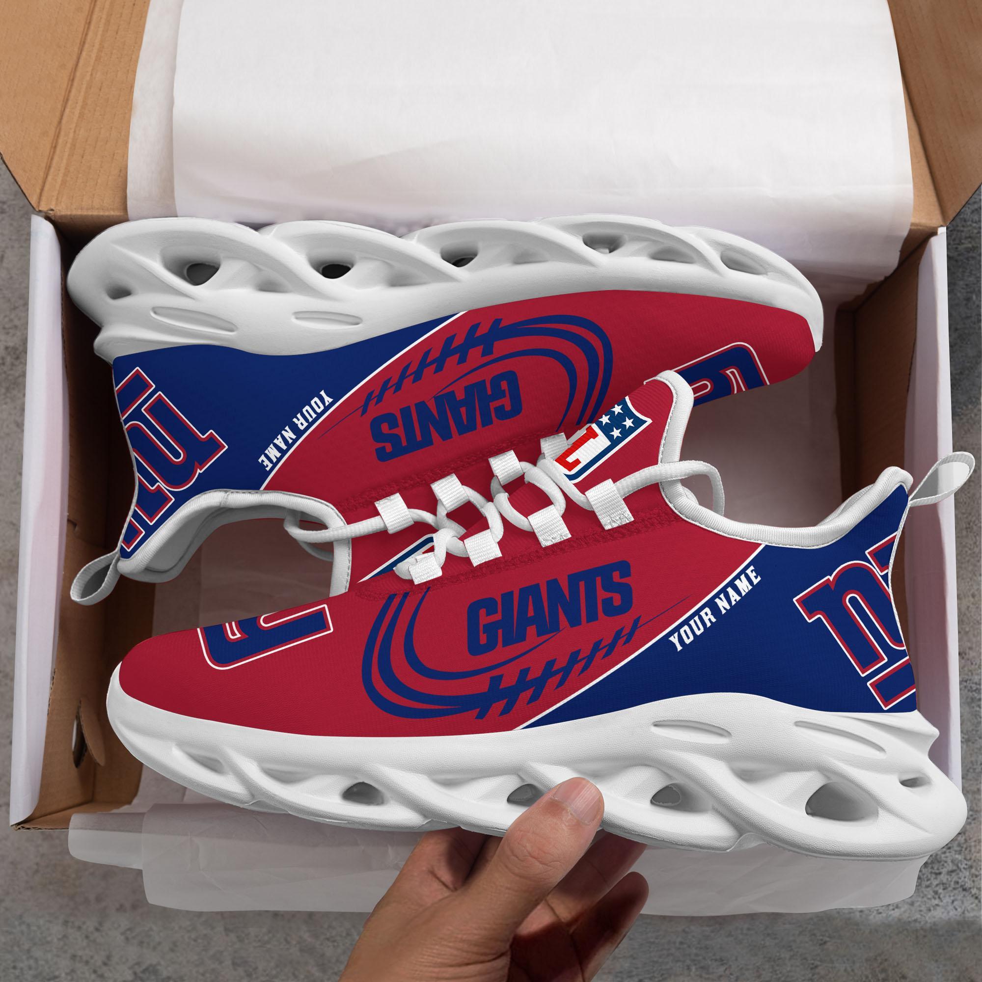 New York Giants Black Max Soul Shoes 2026 Versions Custom Name 630