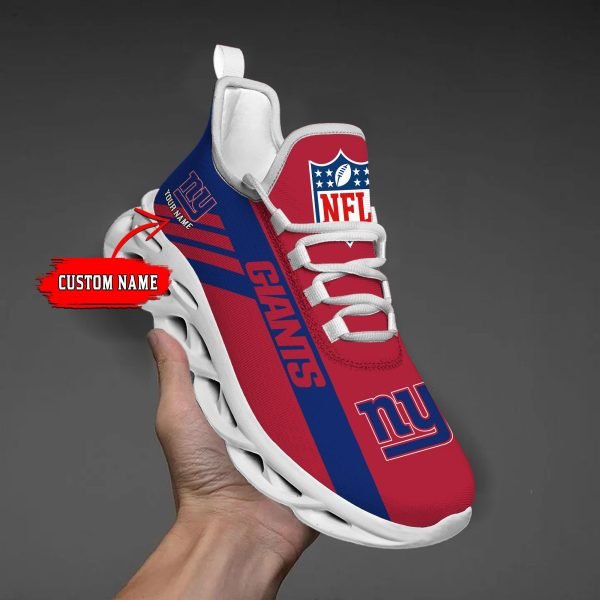 New York Giants Black Max Soul Shoes 2026 Versions Custom Name 635