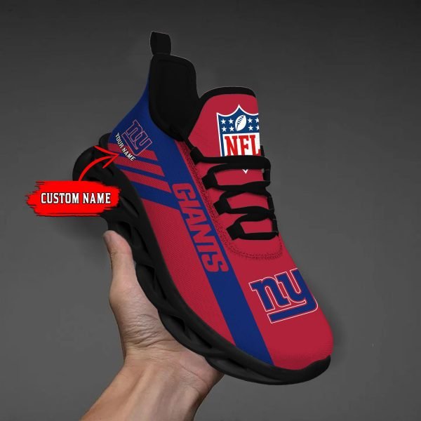 New York Giants Black Max Soul Shoes 2026 Versions Custom Name 638