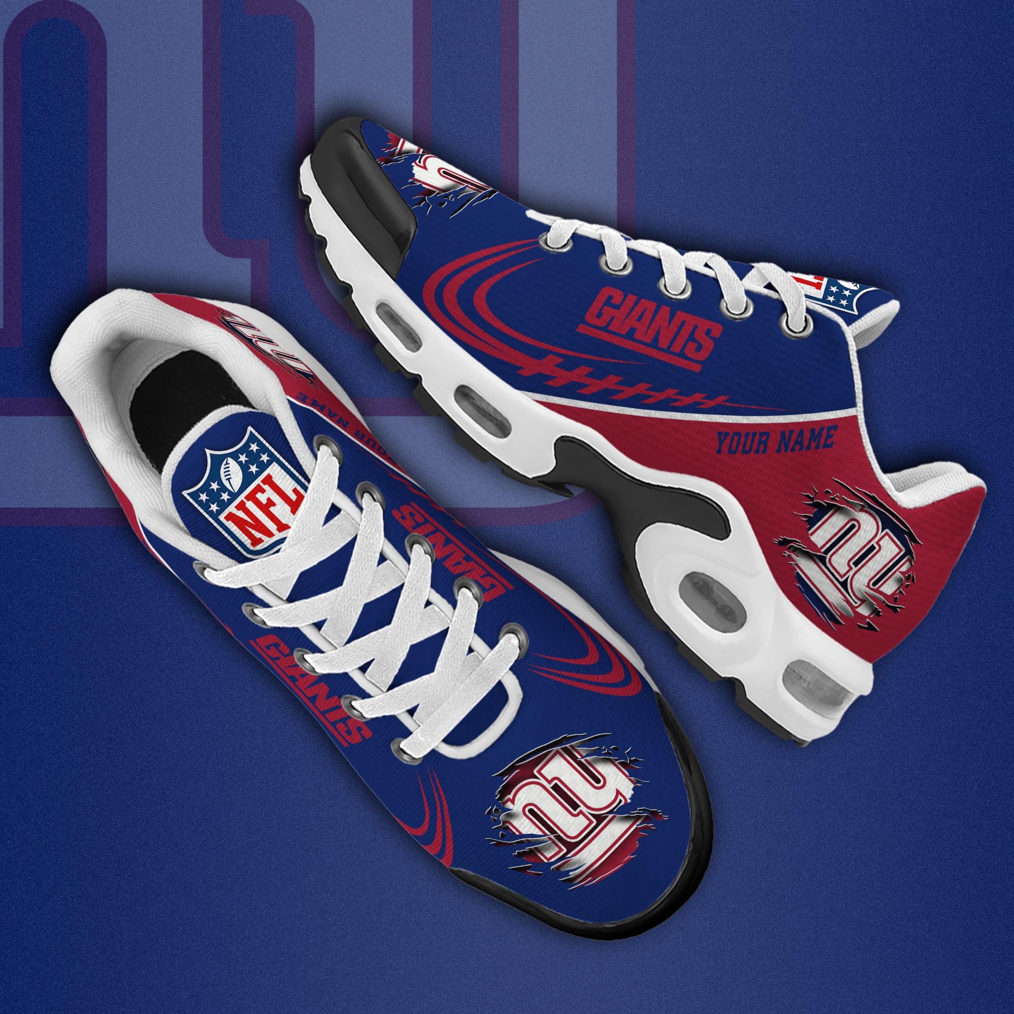 New York Giants TN Shoes 2026 Version Custom Name