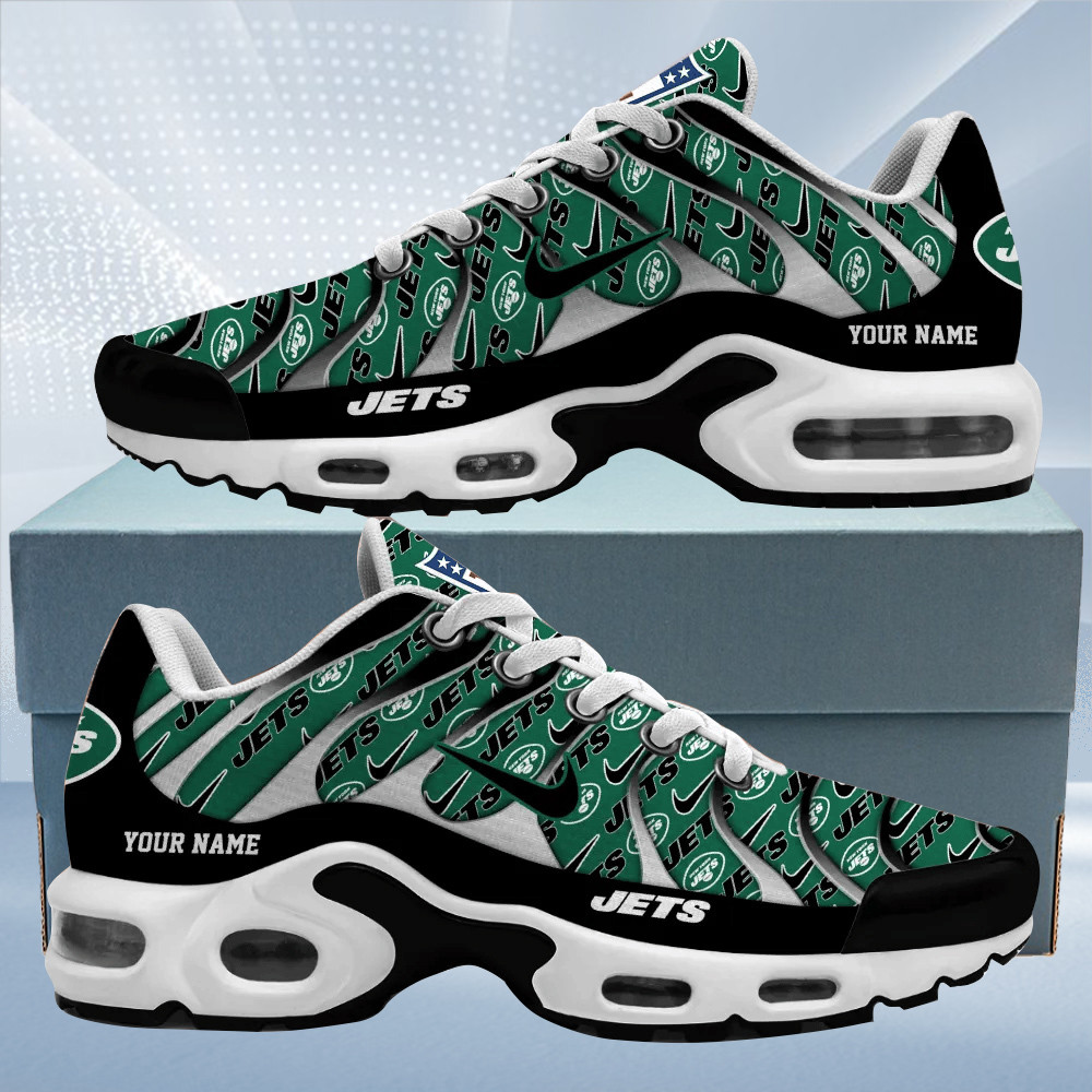 New York Jets Personalized Name Team Mix Colors V5 TN Air Max Shoes Air Cushion Sneakers