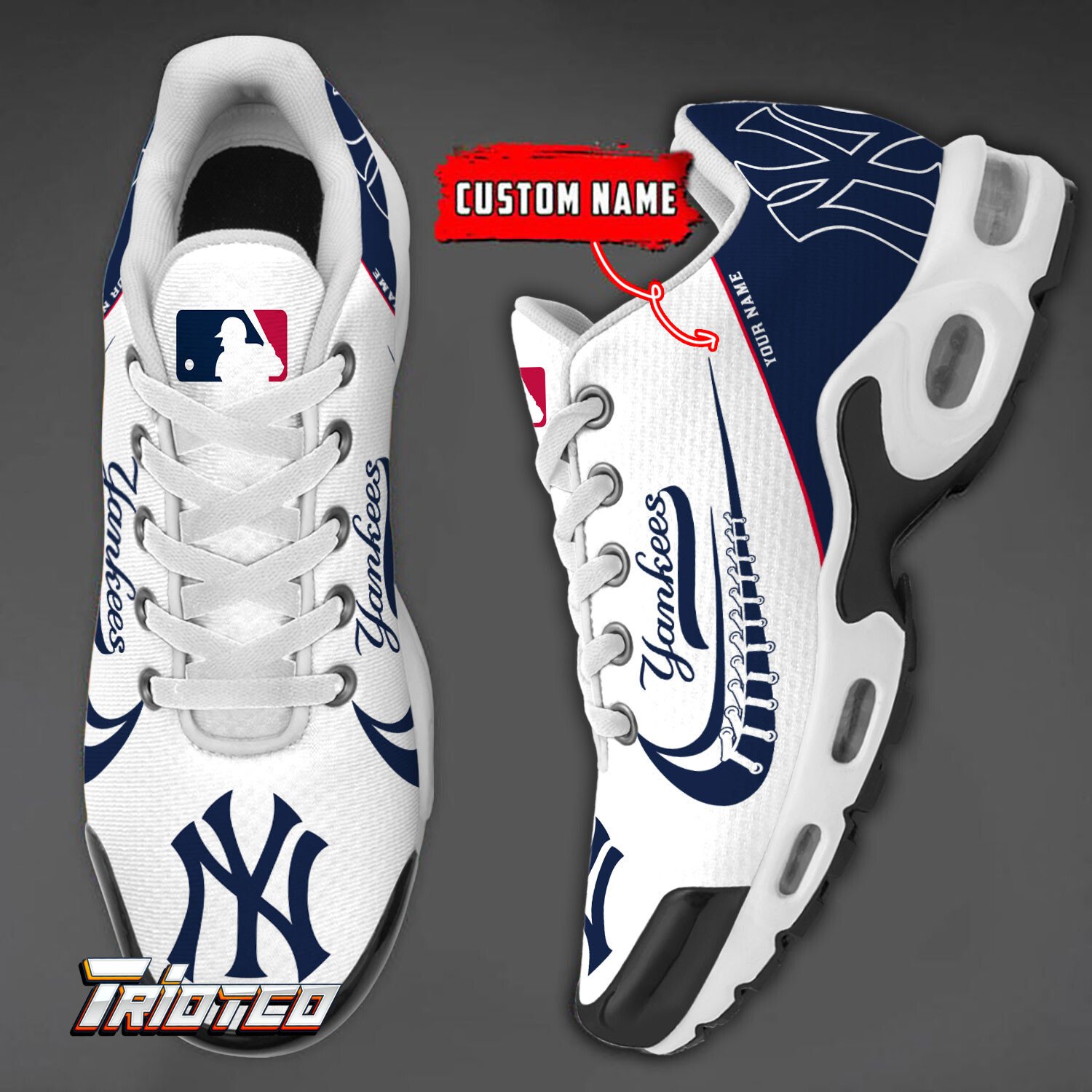 New York Yankees Custom Name Shoes Perfect Gift