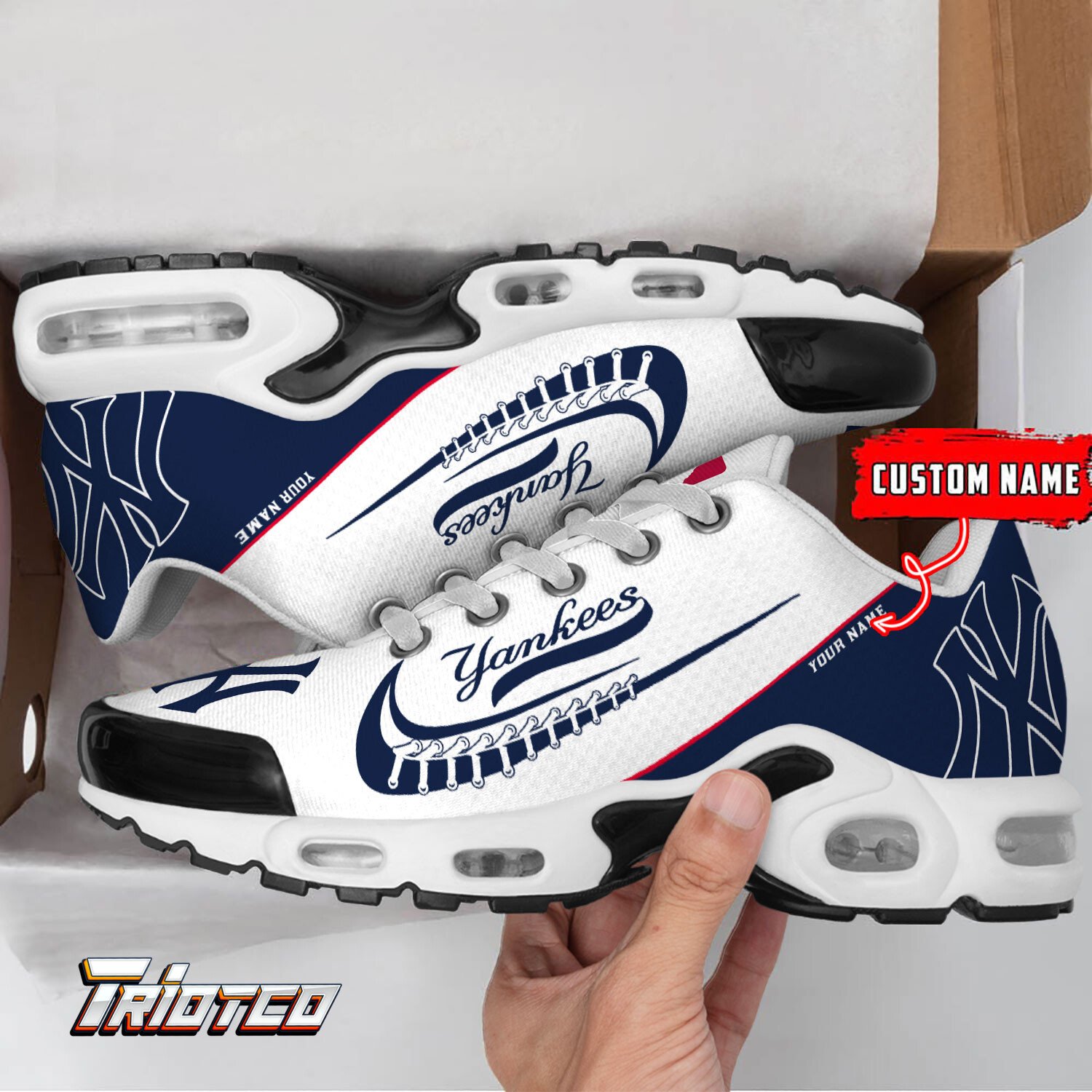 New York Yankees Custom Name Shoes Perfect Gift