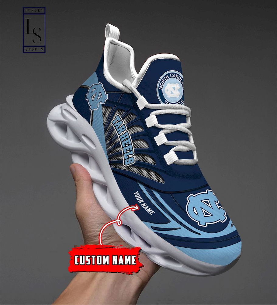 North Carolina Tar Heels Custom Name Max Soul Shoes