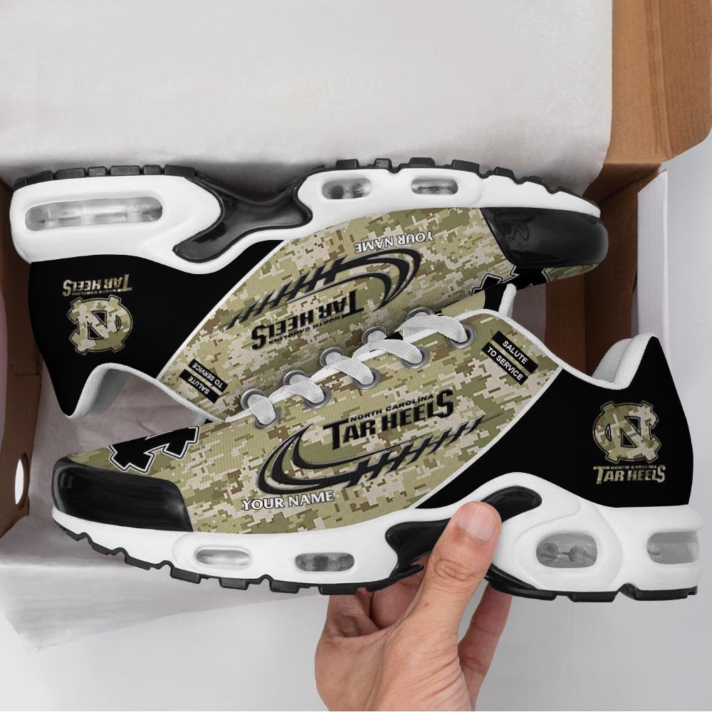 North Carolina Tar Heels TN Shoes 2026 Version Custom Name, Camouflage Shoes, Gifts For Football Lovers PH636