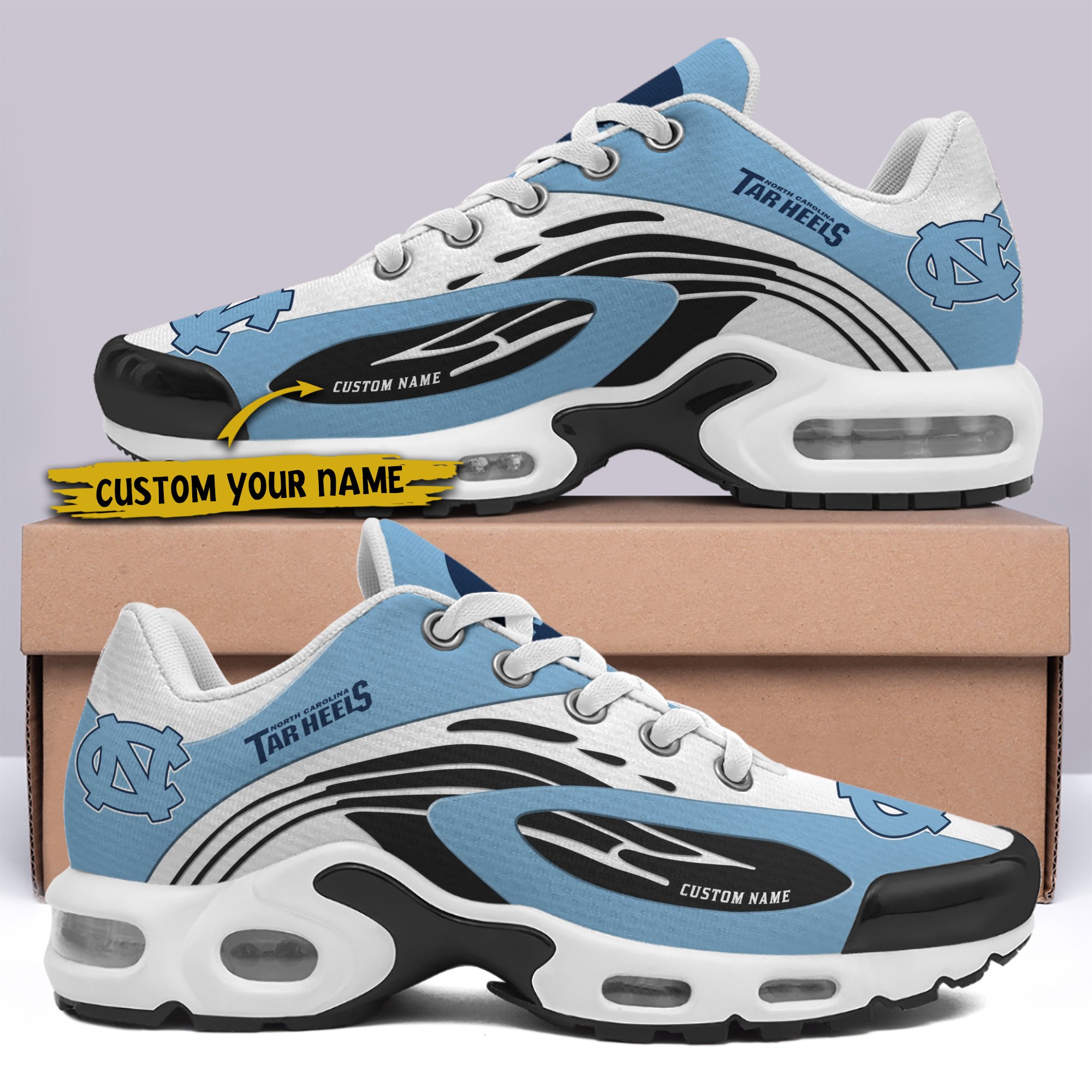 North Carolina Tar Heels TN Shoes 2026 Version Custom Your Name 026