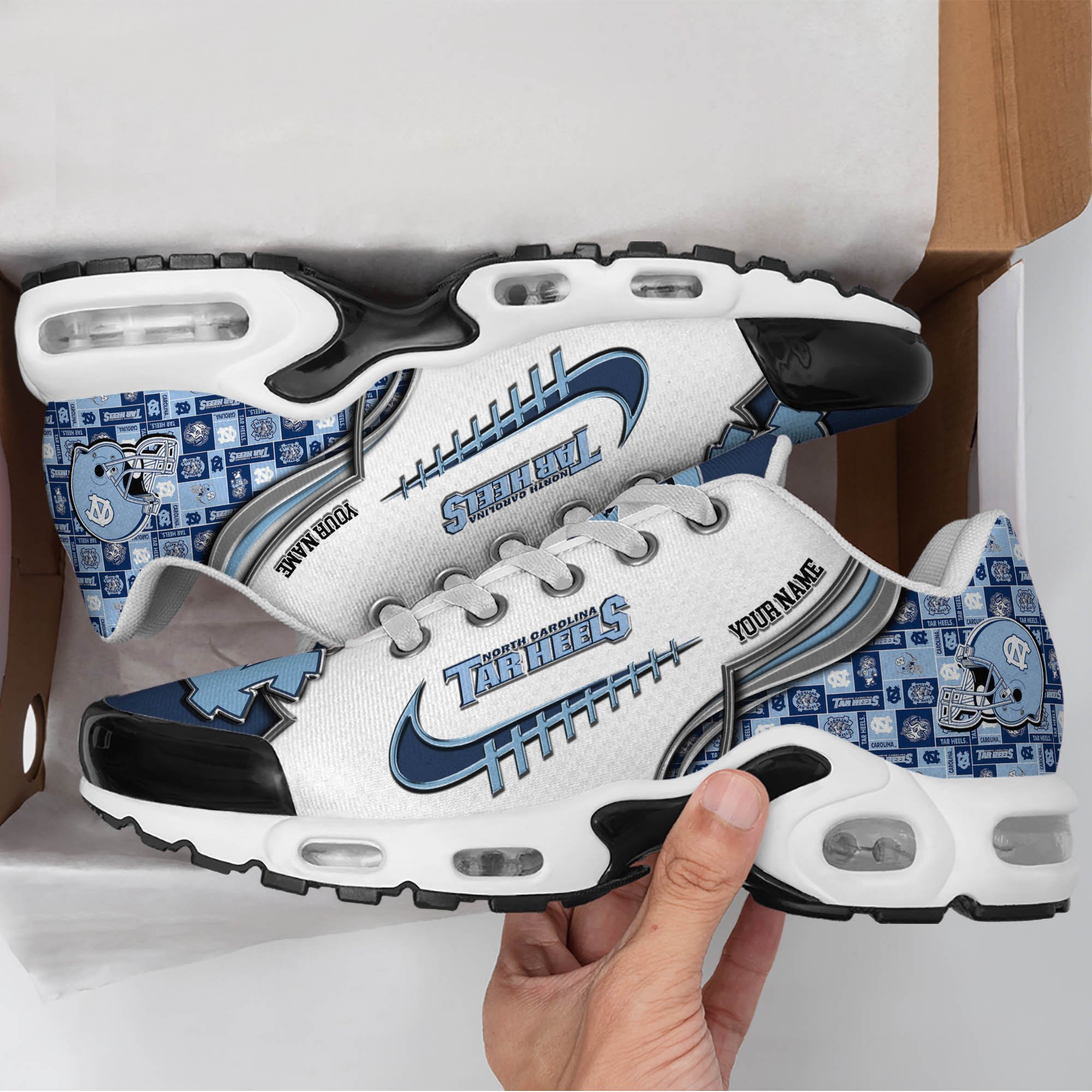 North Carolina Tar Heels TN Shoes 2026 Version Custom Your Name 642