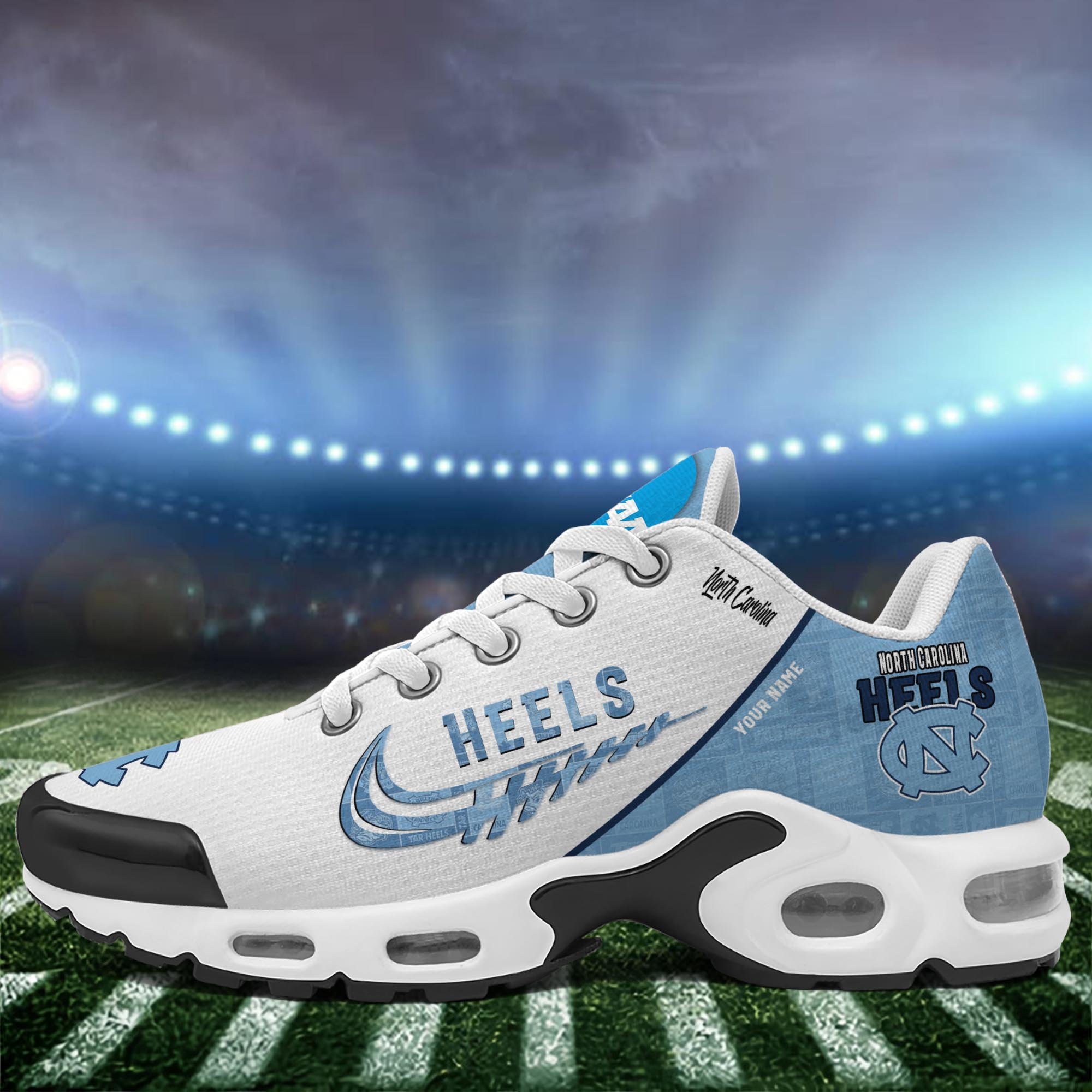 North Carolina Tar Heels TN Shoes Custom Your Name 2026 Version 203