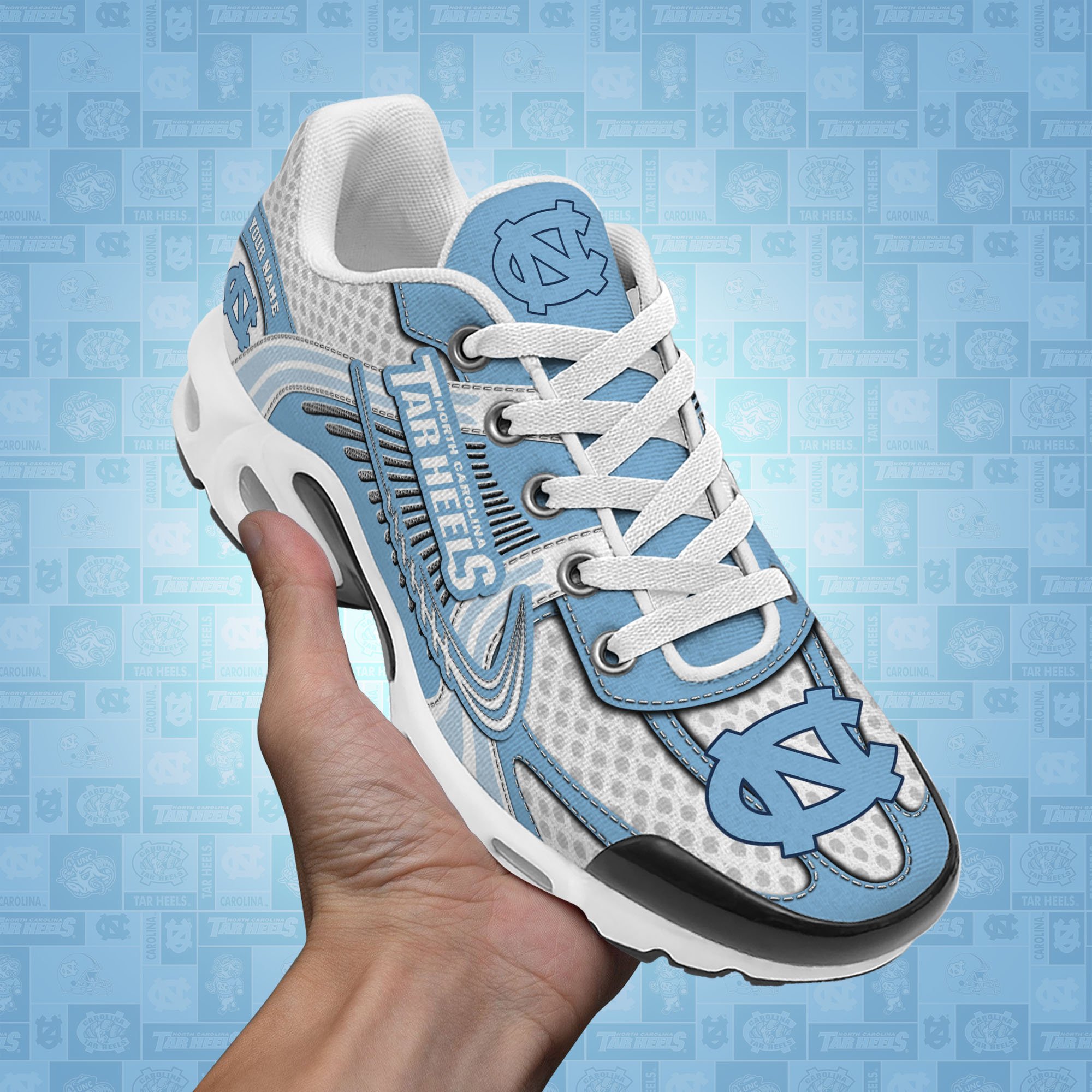 North Carolina Tar Heels TN Shoes Custom Your Name, Sport Shoes, Gifts For Fans, Sport Gifts For Him ETRG-62360