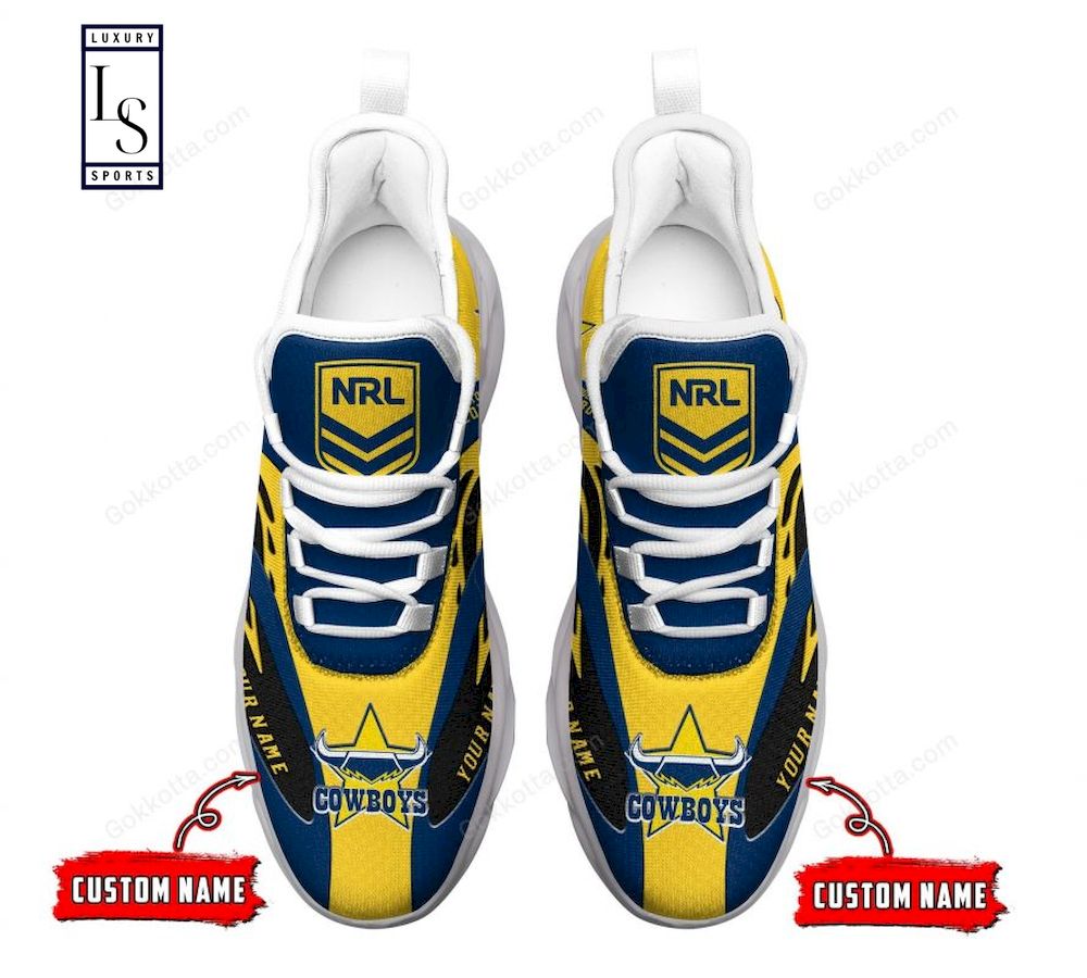 North Queensland Cowboys NRL Personalized Max Soul Shoes