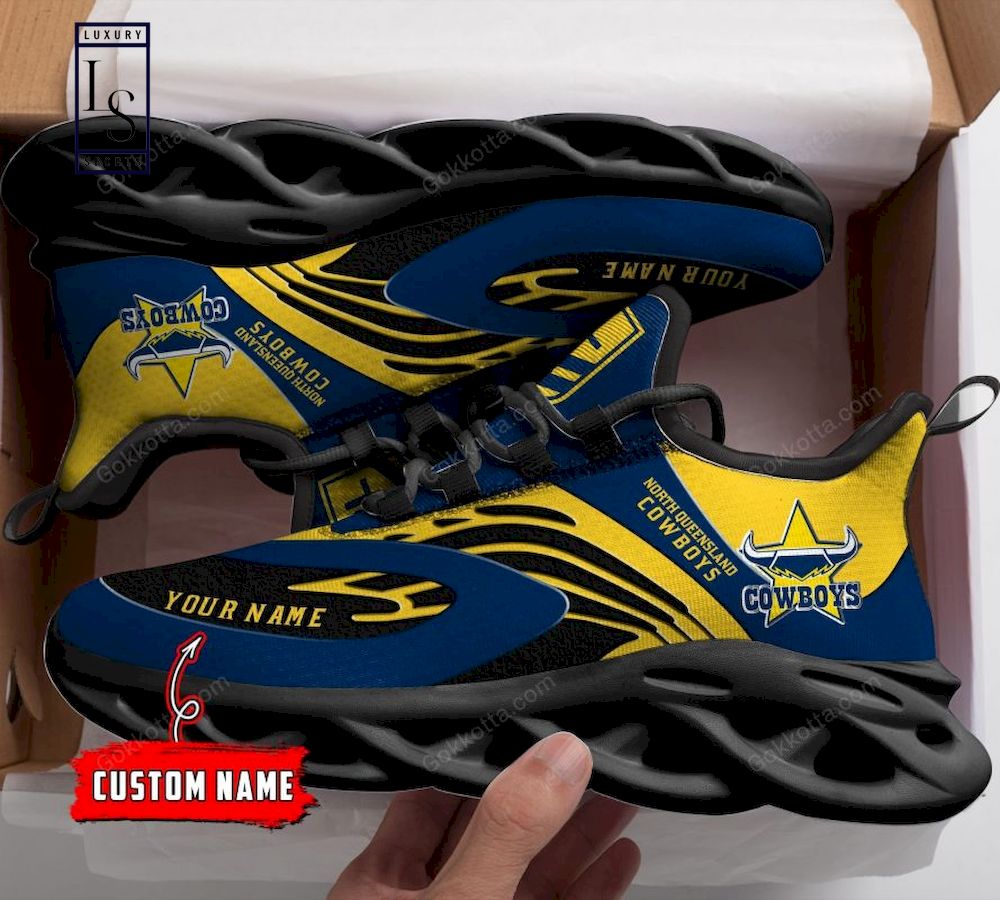 North Queensland Cowboys NRL Personalized Max Soul Shoes