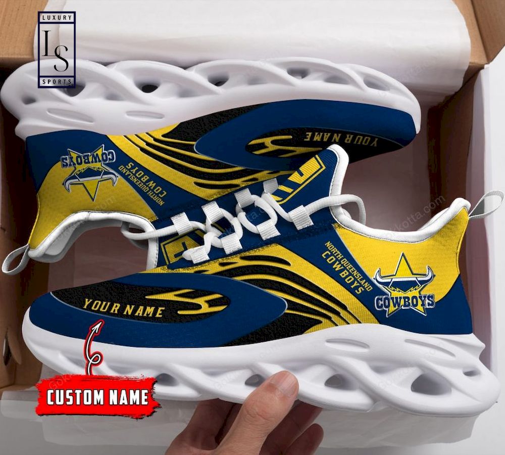 North Queensland Cowboys NRL Personalized Max Soul Shoes