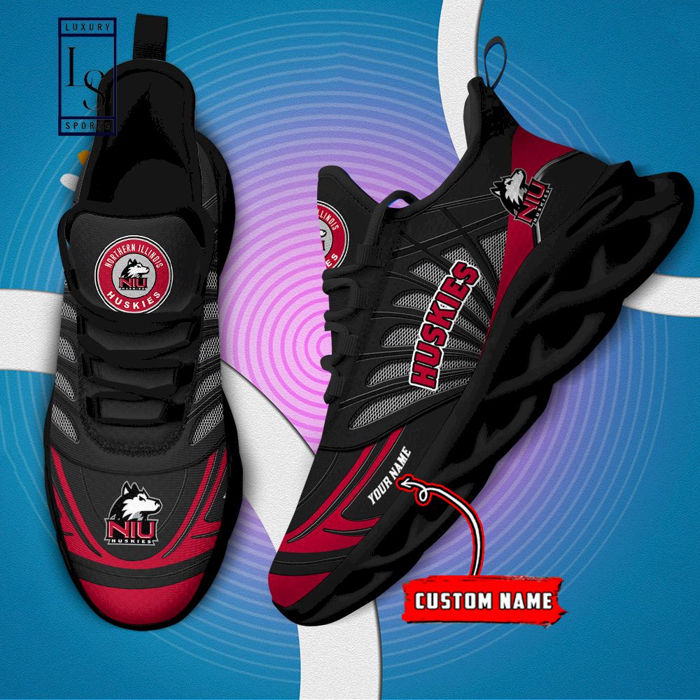Northern Illinois Huskies Custom Name Max Soul Shoes