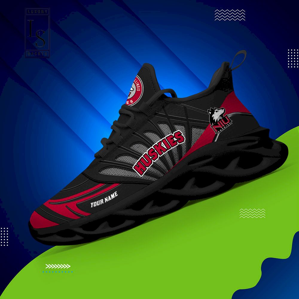 Northern Illinois Huskies Custom Name Max Soul Shoes