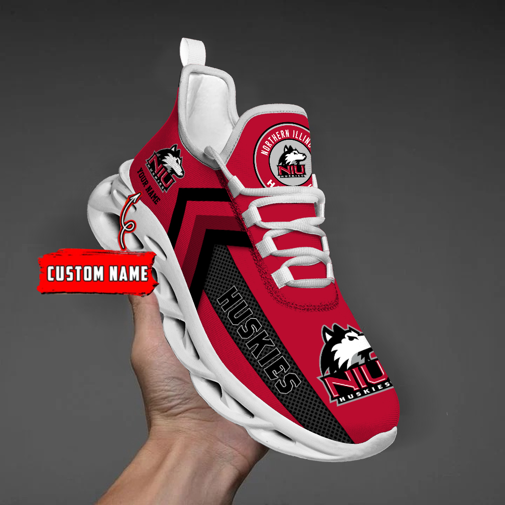 Northern Illinois Huskies Personalized Custom Name Max Soul Shoes DS003