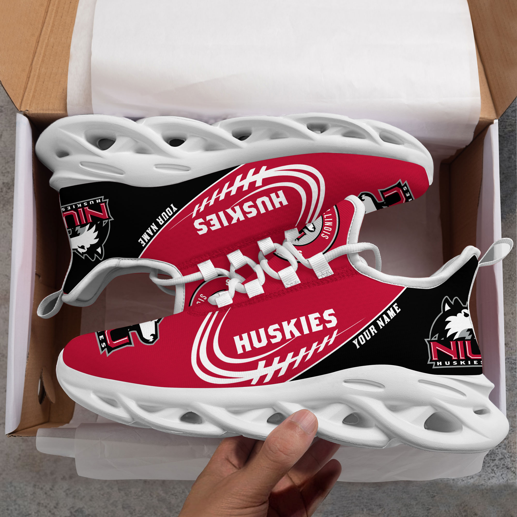 Northern Illinois Huskies PERSONALIZED MAX SOUL SHOES T1