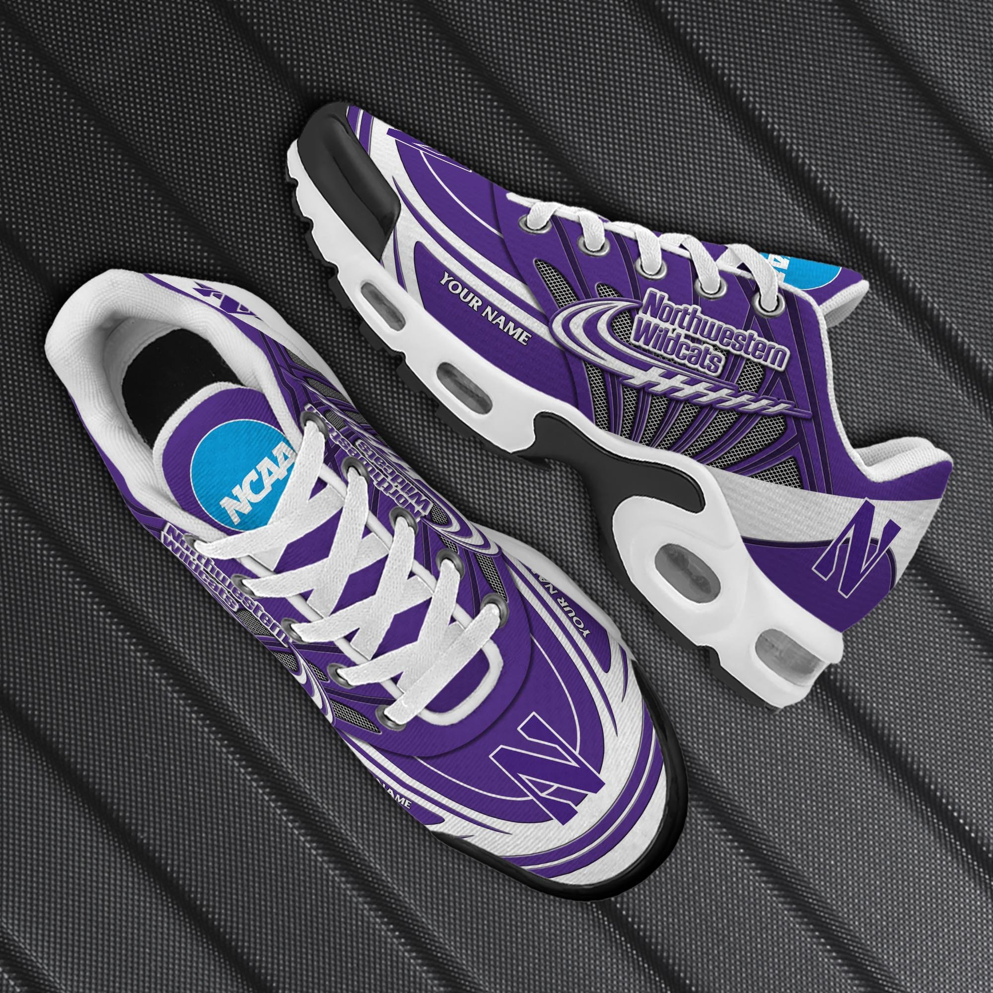 Northwestern Wildcats Personalized TN Air Max Shoes Air Cushion Sneakers