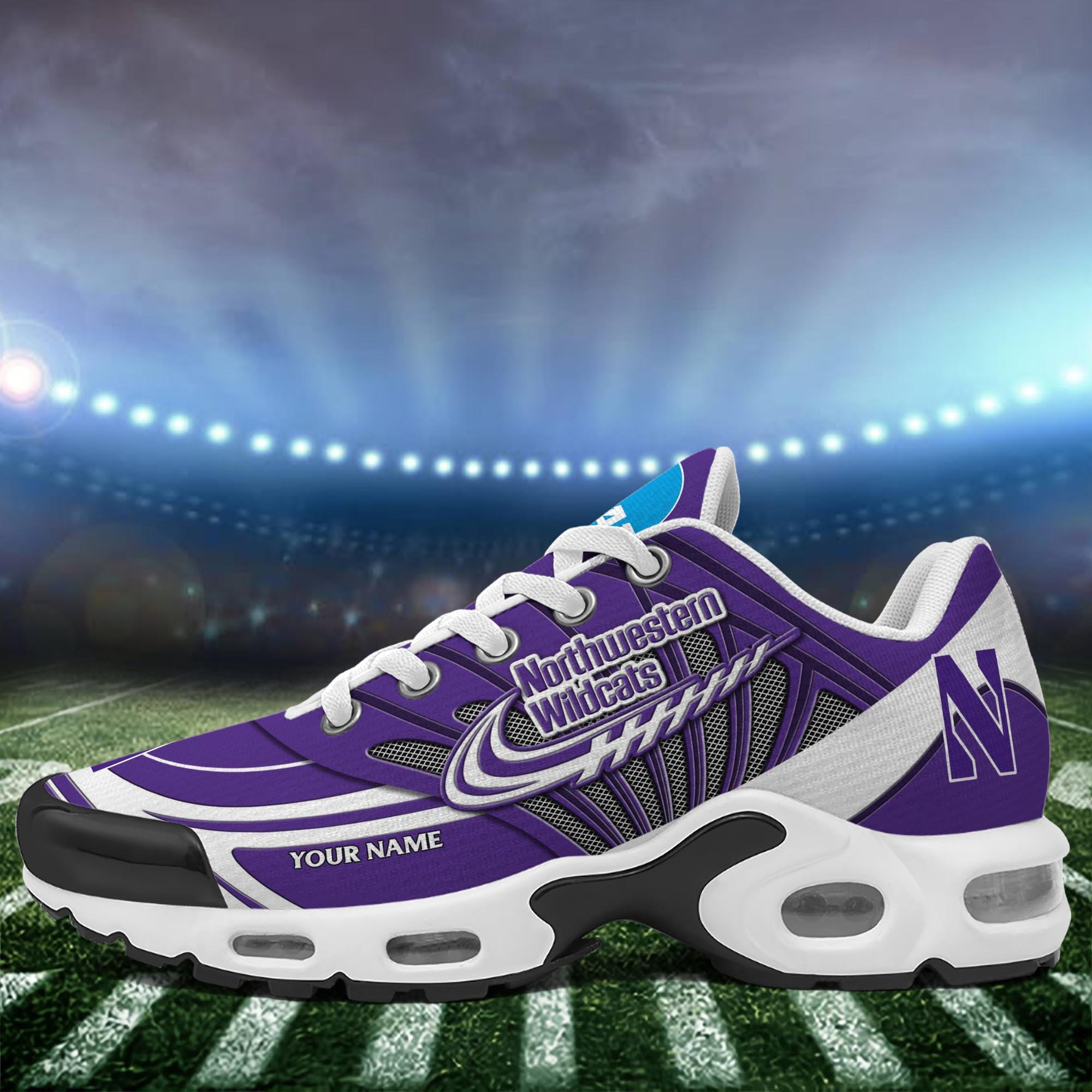 Northwestern Wildcats Personalized TN Air Max Shoes Air Cushion Sneakers