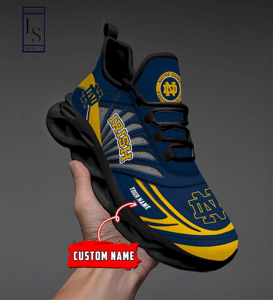 Notre Dame Fighting Irish Custom Name Max Soul Shoes