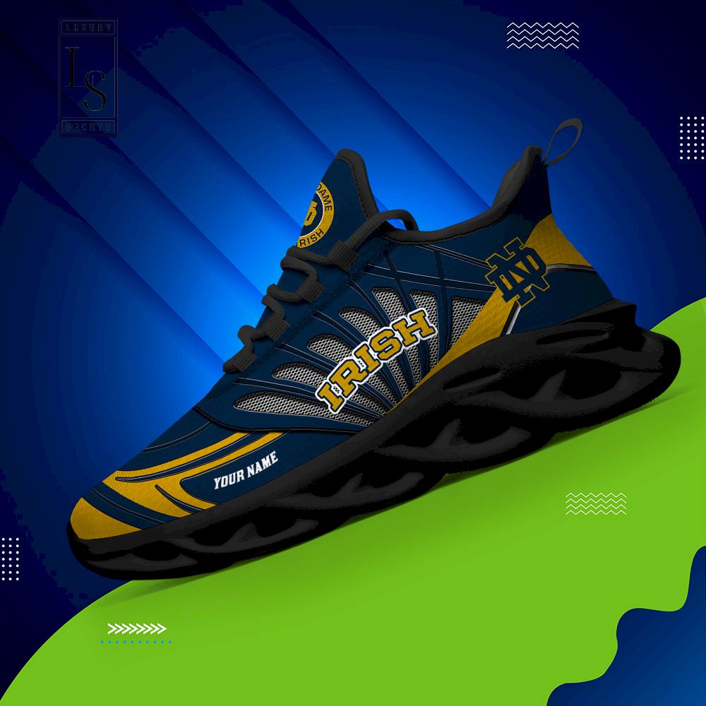 Notre Dame Fighting Irish Custom Name Max Soul Shoes