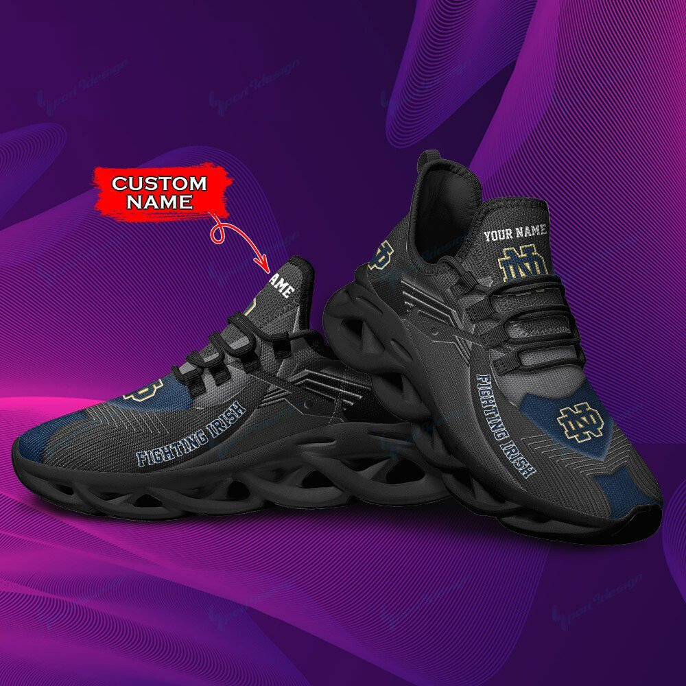 Notre Dame Fighting Irish Personalized Max Soul YZ Running Sneakers 282