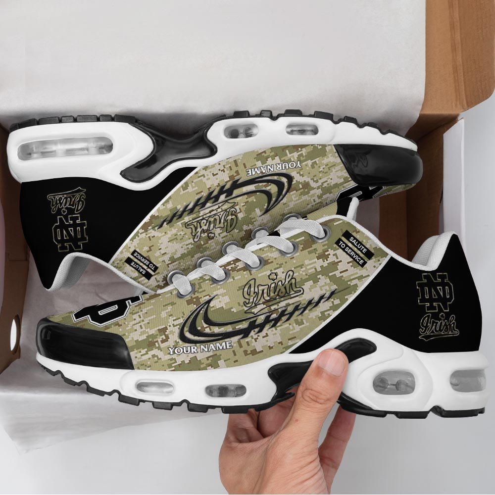 Notre Dame Fighting Irish TN Shoes 2026 Version Custom Name, Camouflage Shoes, Gifts For Football Lovers PH636