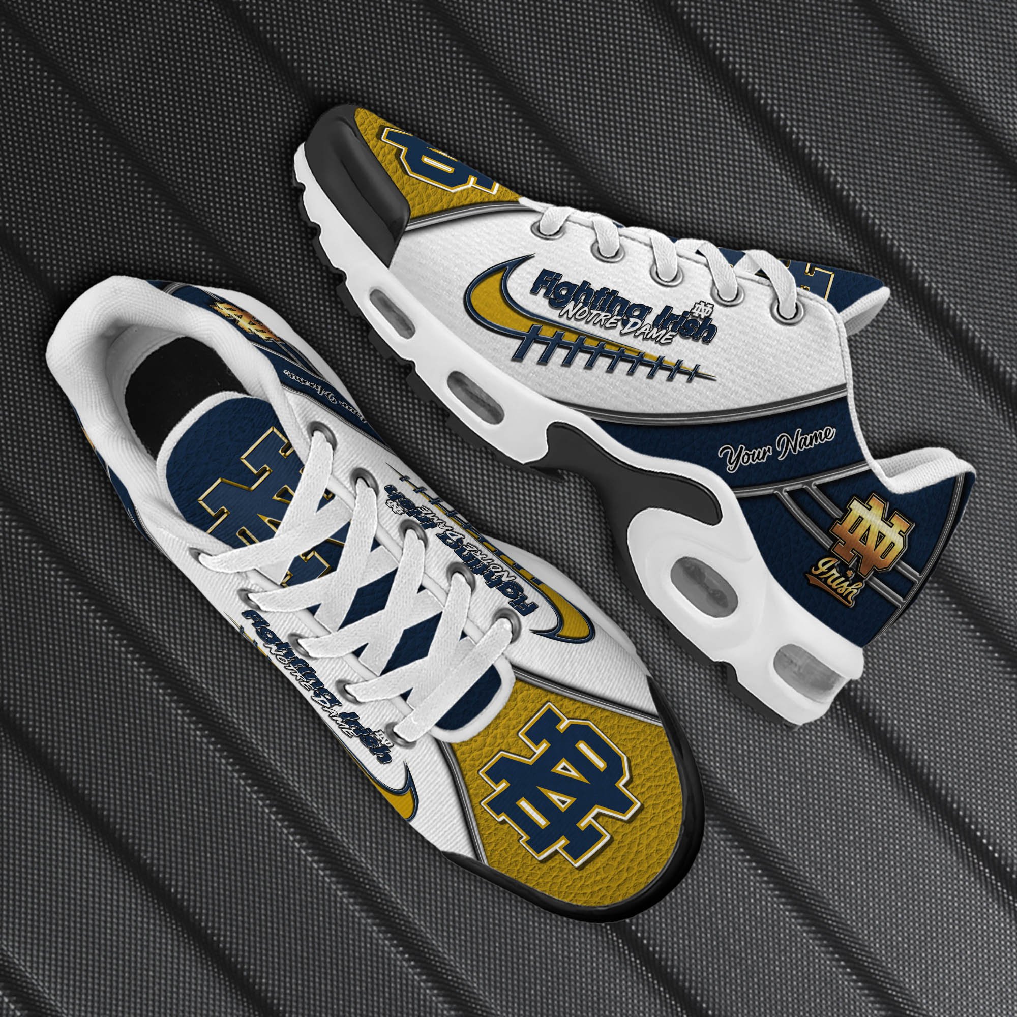 Notre Dame Fighting Irish TN Shoes 2026 Version Custom Your Name, Football Team Shoes, Football Shoes For Fans, Sport Gifts, Gifts For Lovers ETHY
