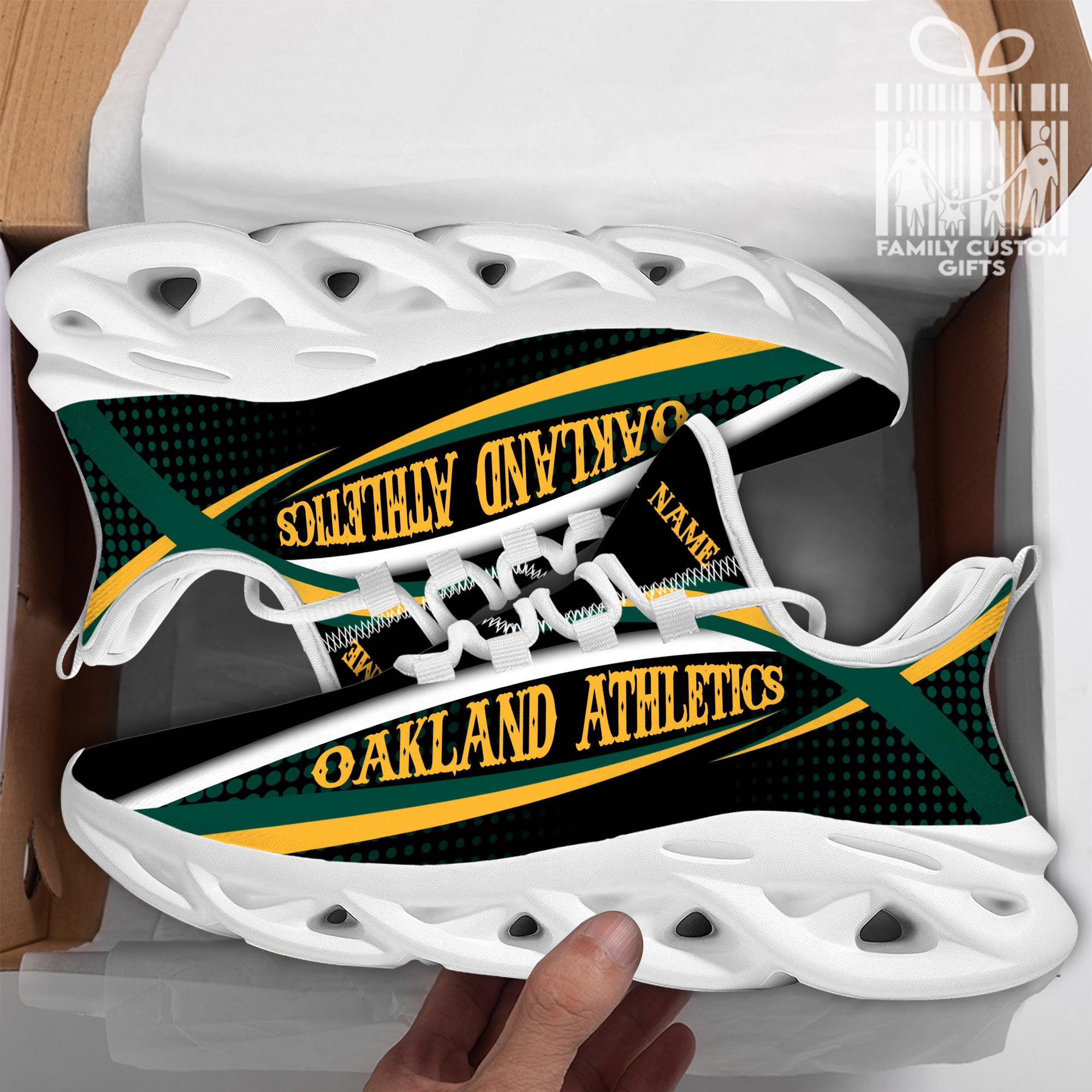 Oakland Athletics Custom Baseball Personalized Max Soul Sneakers Running Sport Shoes for Men Women
