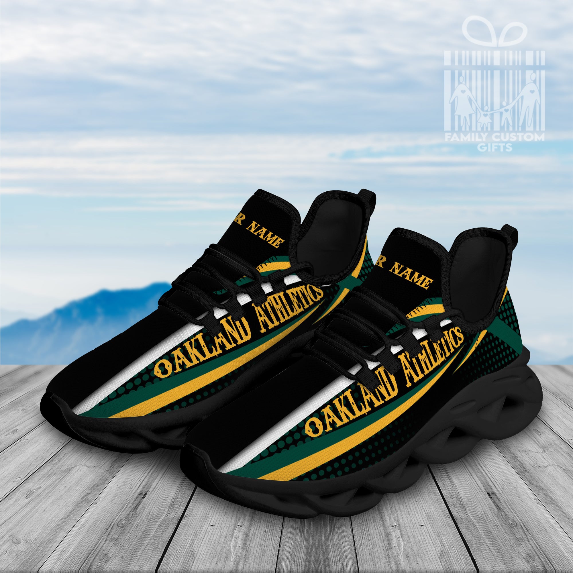 Oakland Athletics Custom Baseball Personalized Max Soul Sneakers Running Sport Shoes for Men Women