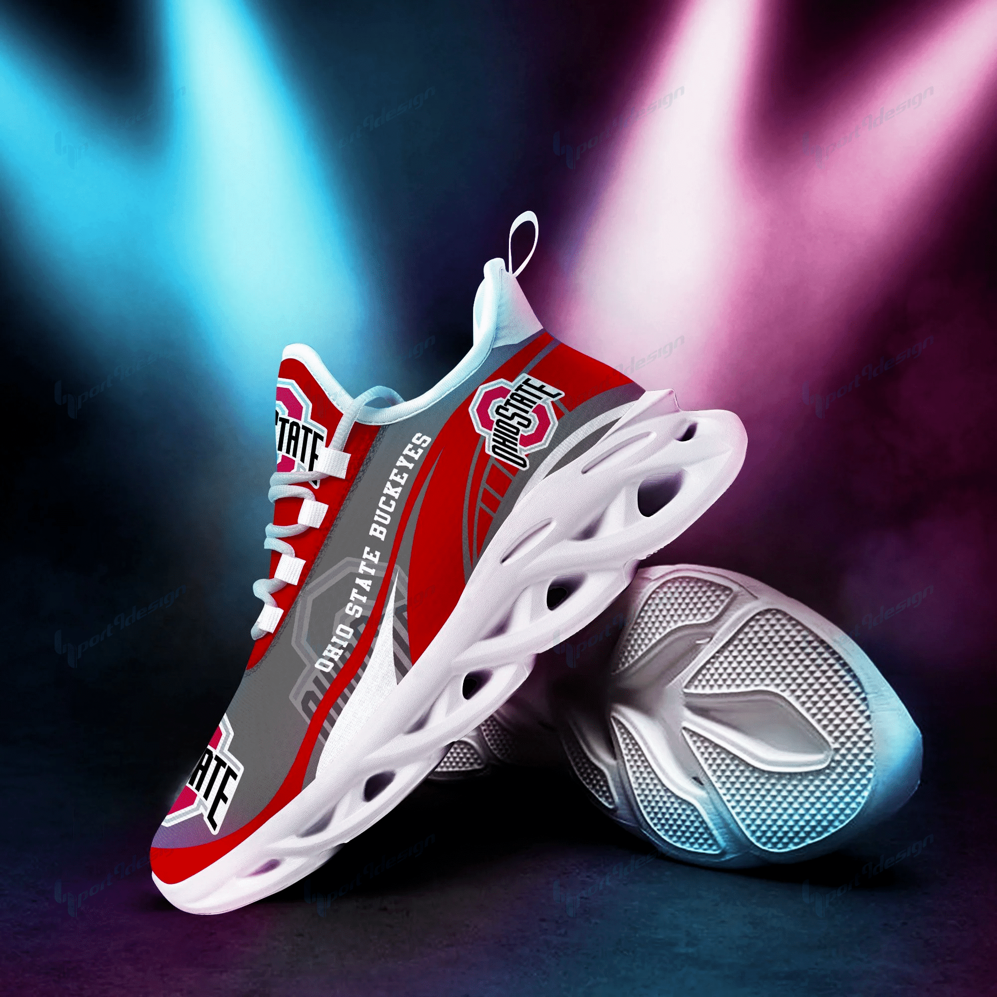 Ohio State Buckeyes Max Soul YZ Running Sneakers 166