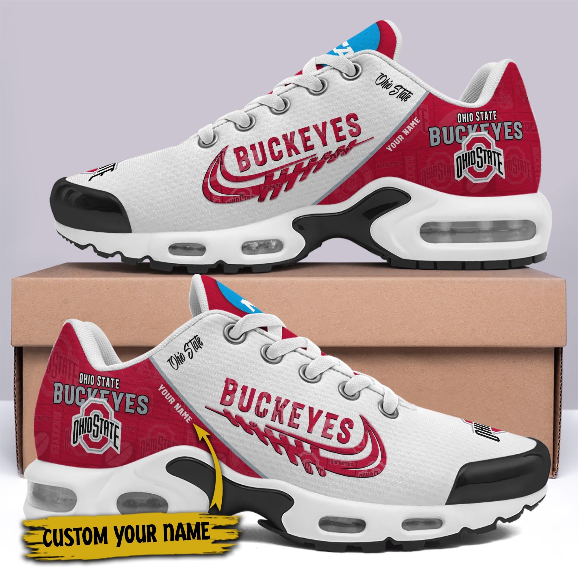 Ohio State Buckeyes TN Shoes Custom Your Name 2026 Version 203