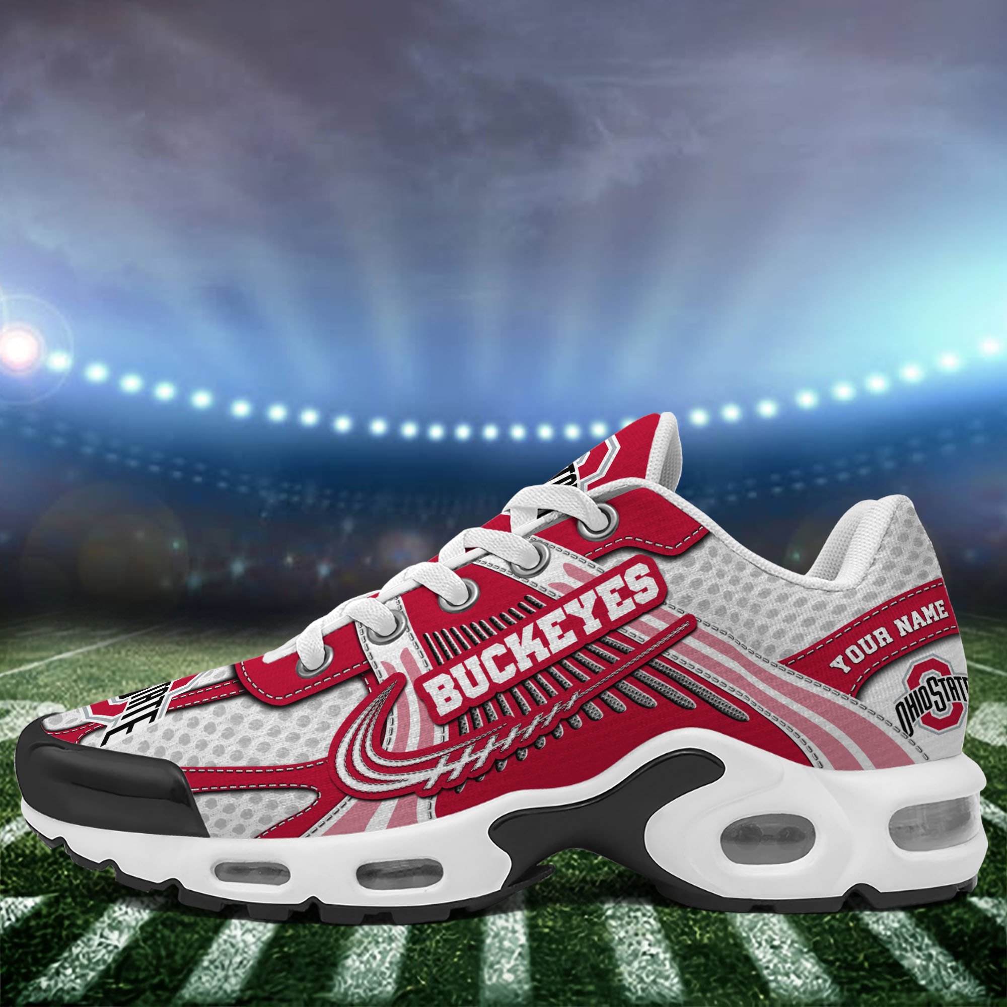 Ohio State Buckeyes TN Shoes Custom Your Name, Sport Shoes, Gifts For Fans, Sport Gifts For Him ETRG-62360