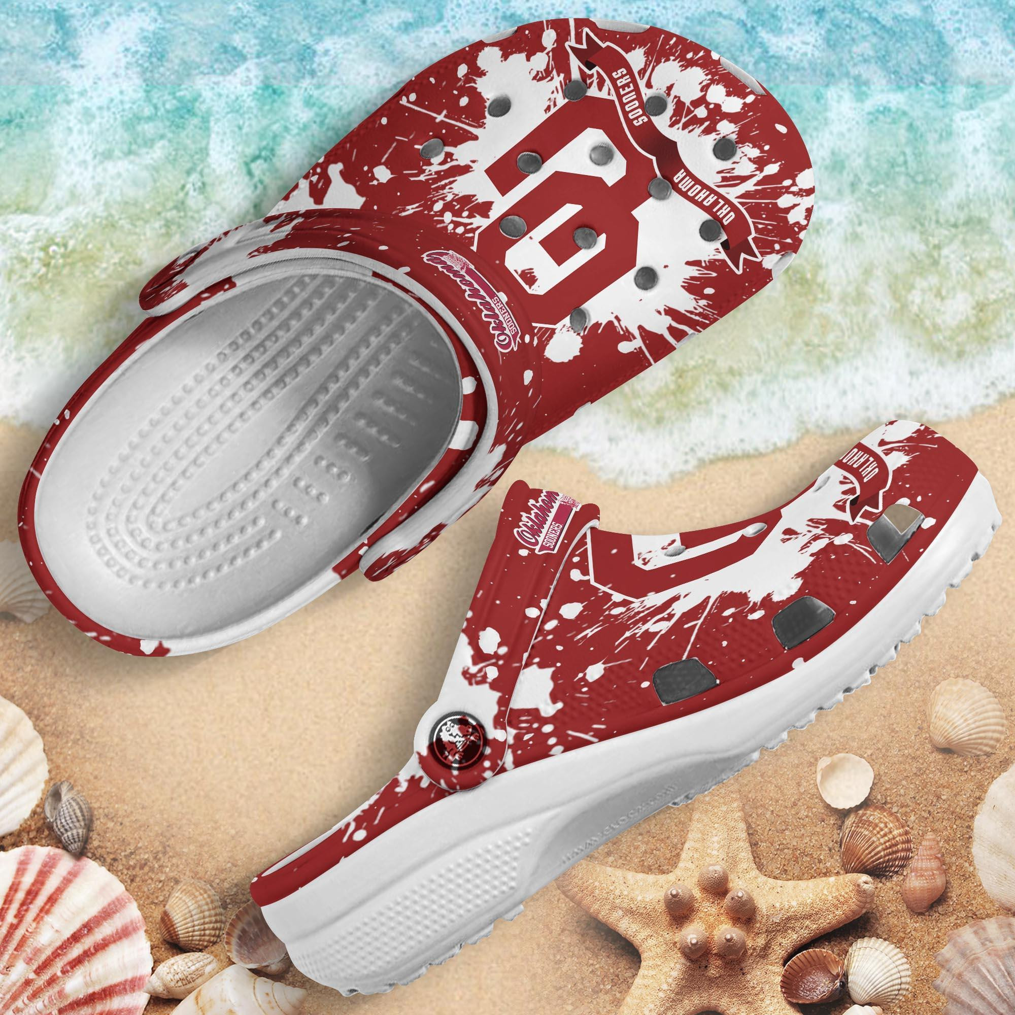 Oklahoma Sooners Clog Shoes, Water Shoes
