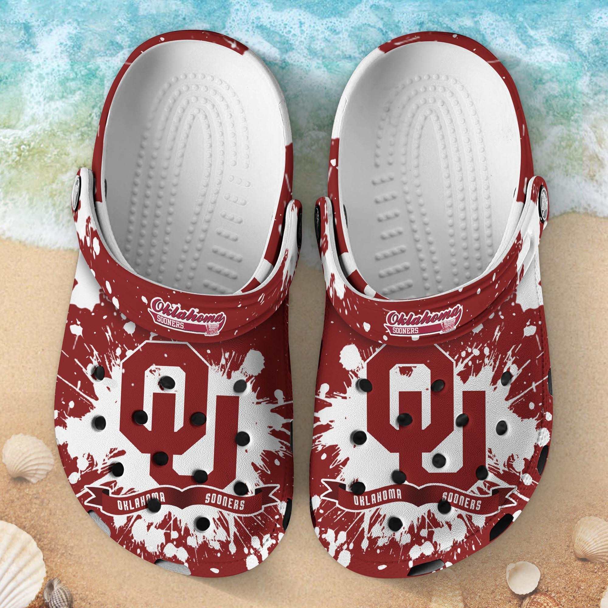 Oklahoma Sooners Clog Shoes, Water Shoes