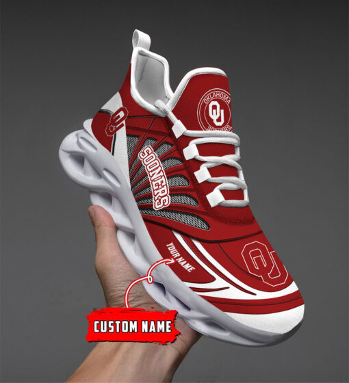 Oklahoma Sooners Custom Name Max Soul Shoes