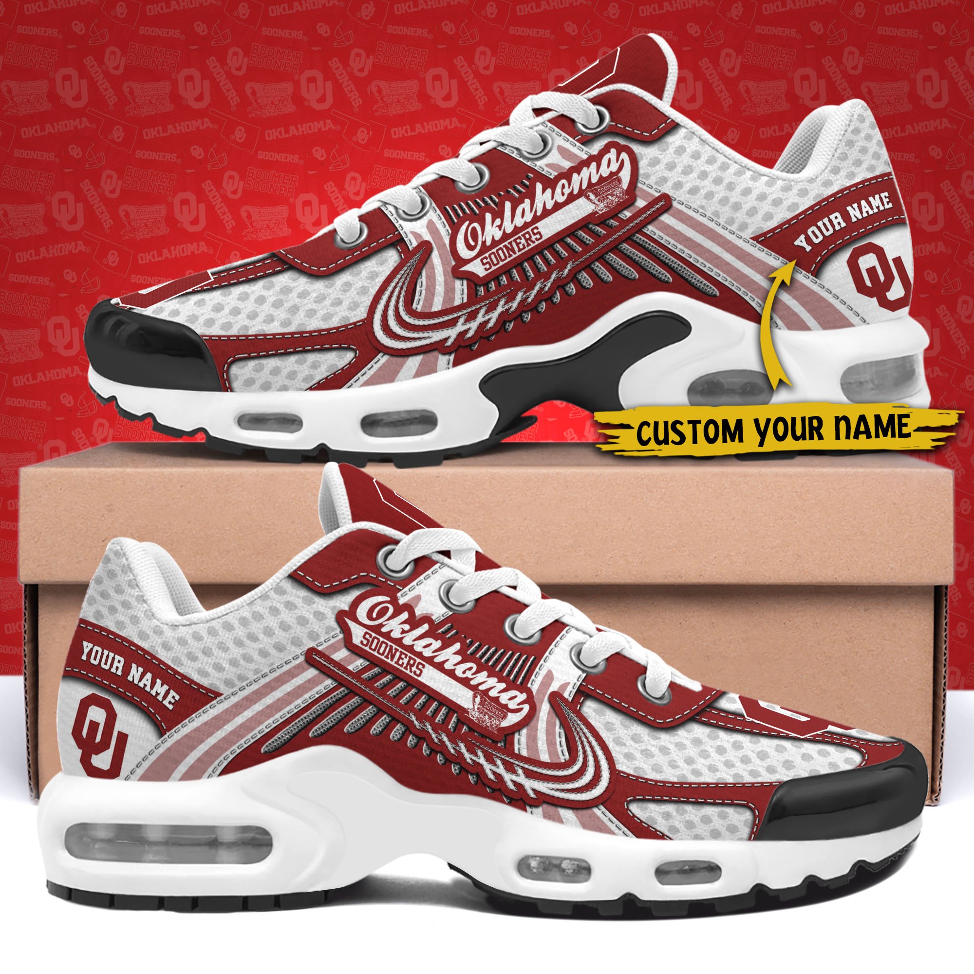 Oklahoma Sooners TN Shoes Custom Your Name, Sport Shoes
