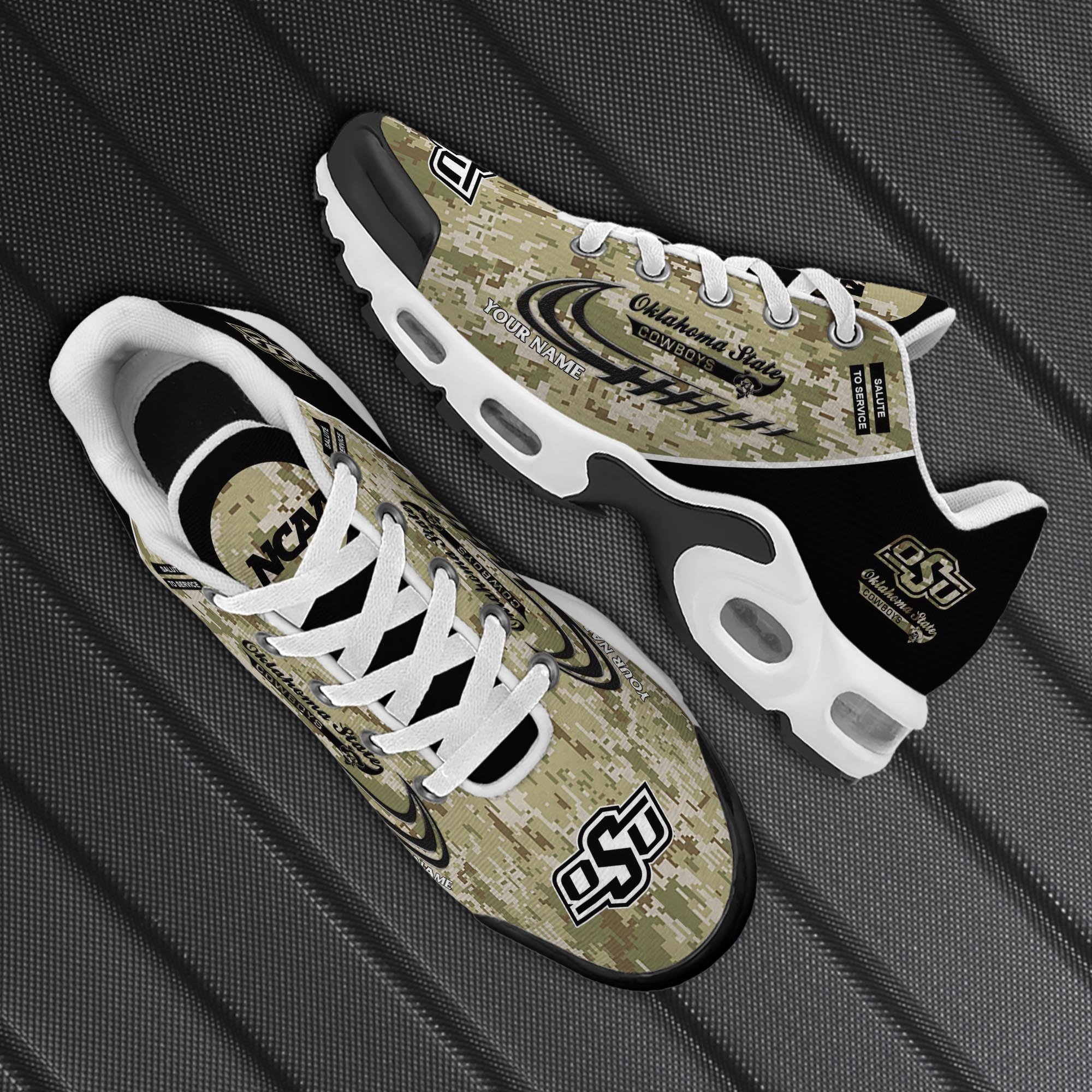 Oklahoma State Cowboys TN Shoes 2026 Version Custom Name, Camouflage Shoes, Gifts For Football Lovers