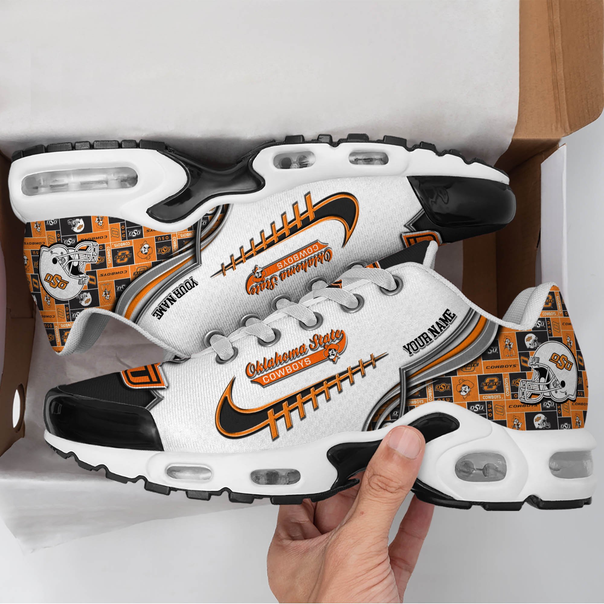 Oklahoma State Cowboys TN Shoes 2026 Version Custom Your Name 642
