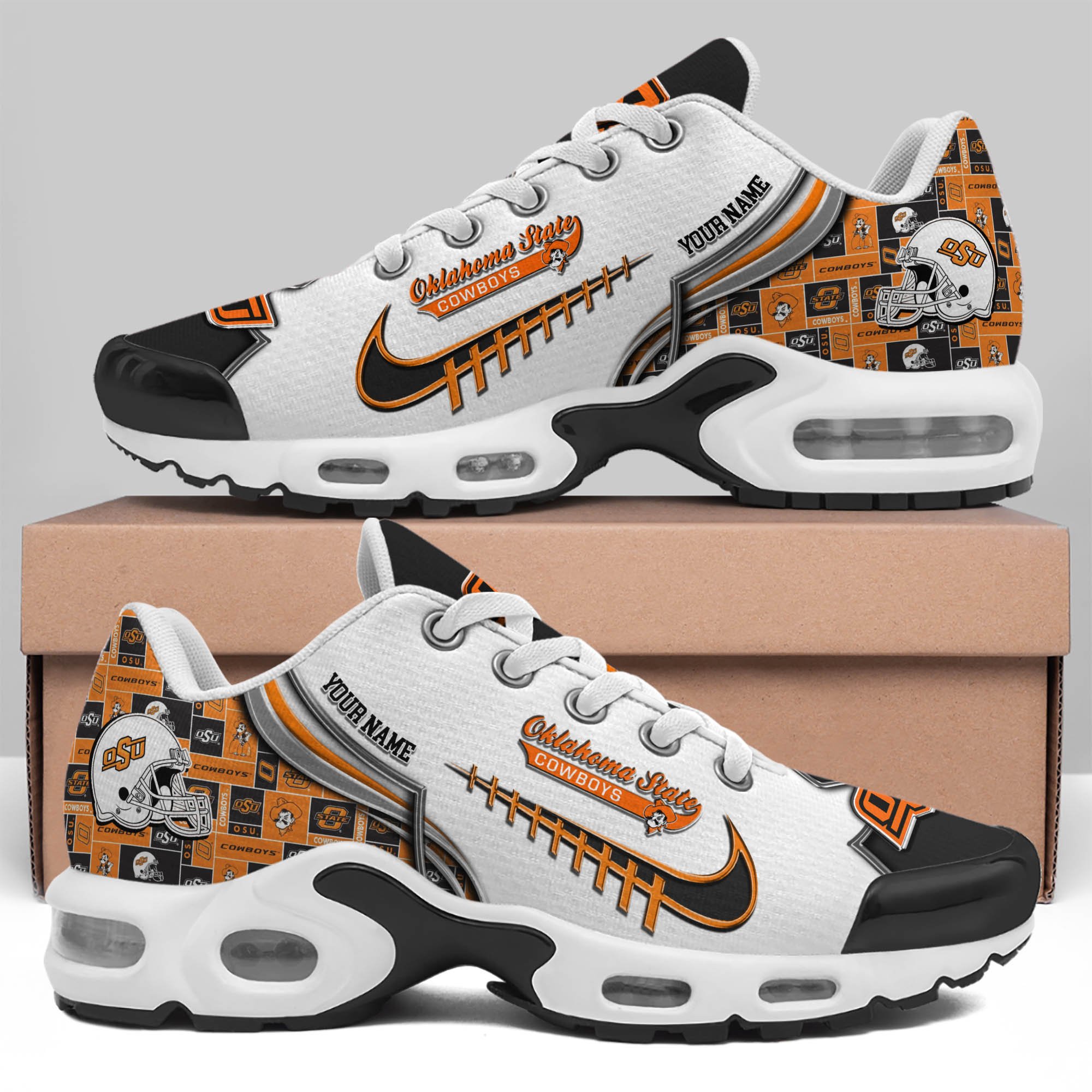 Oklahoma State Cowboys TN Shoes 2026 Version Custom Your Name 642