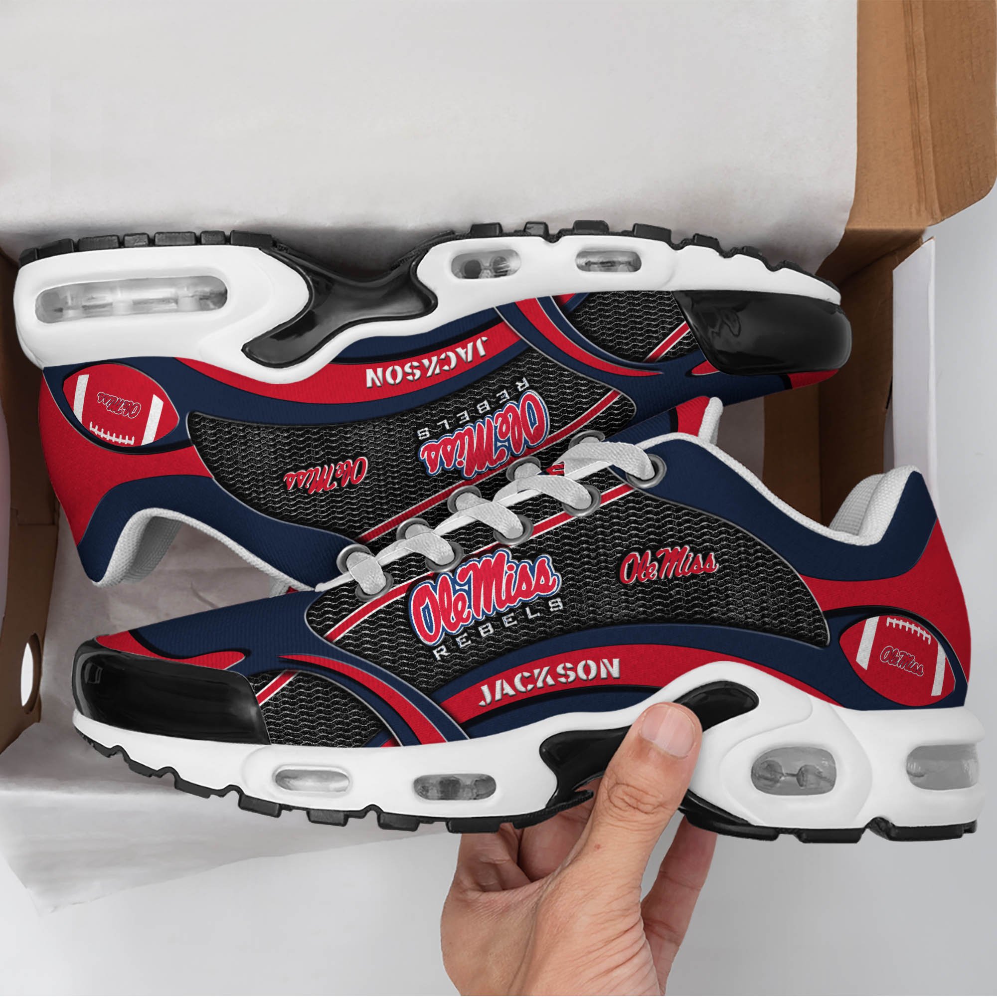 Ole Miss Rebels Team TN Shoes 2026 Version Custom Name 889