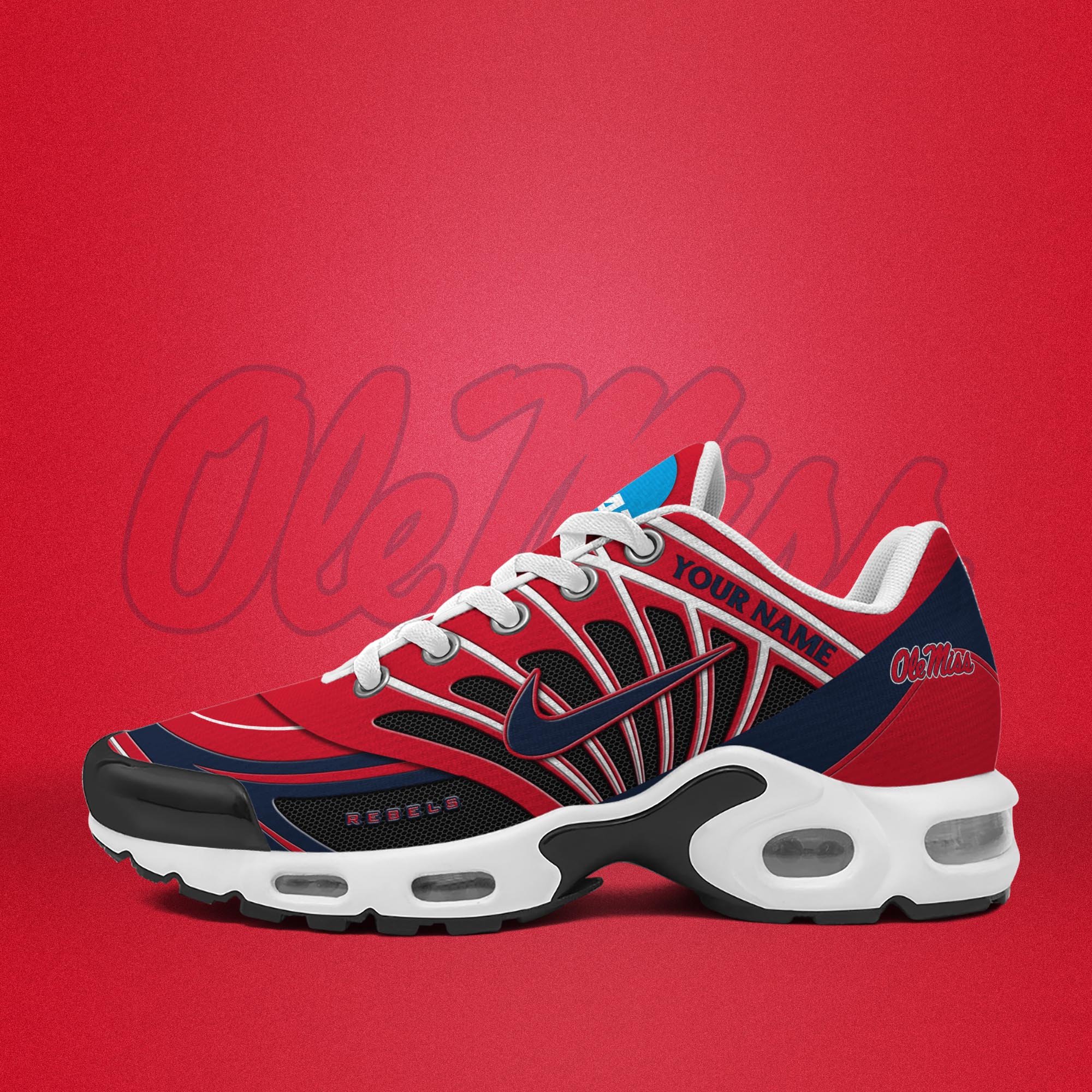 Ole Miss Rebels TN Shoes 2026 Version Custom Name