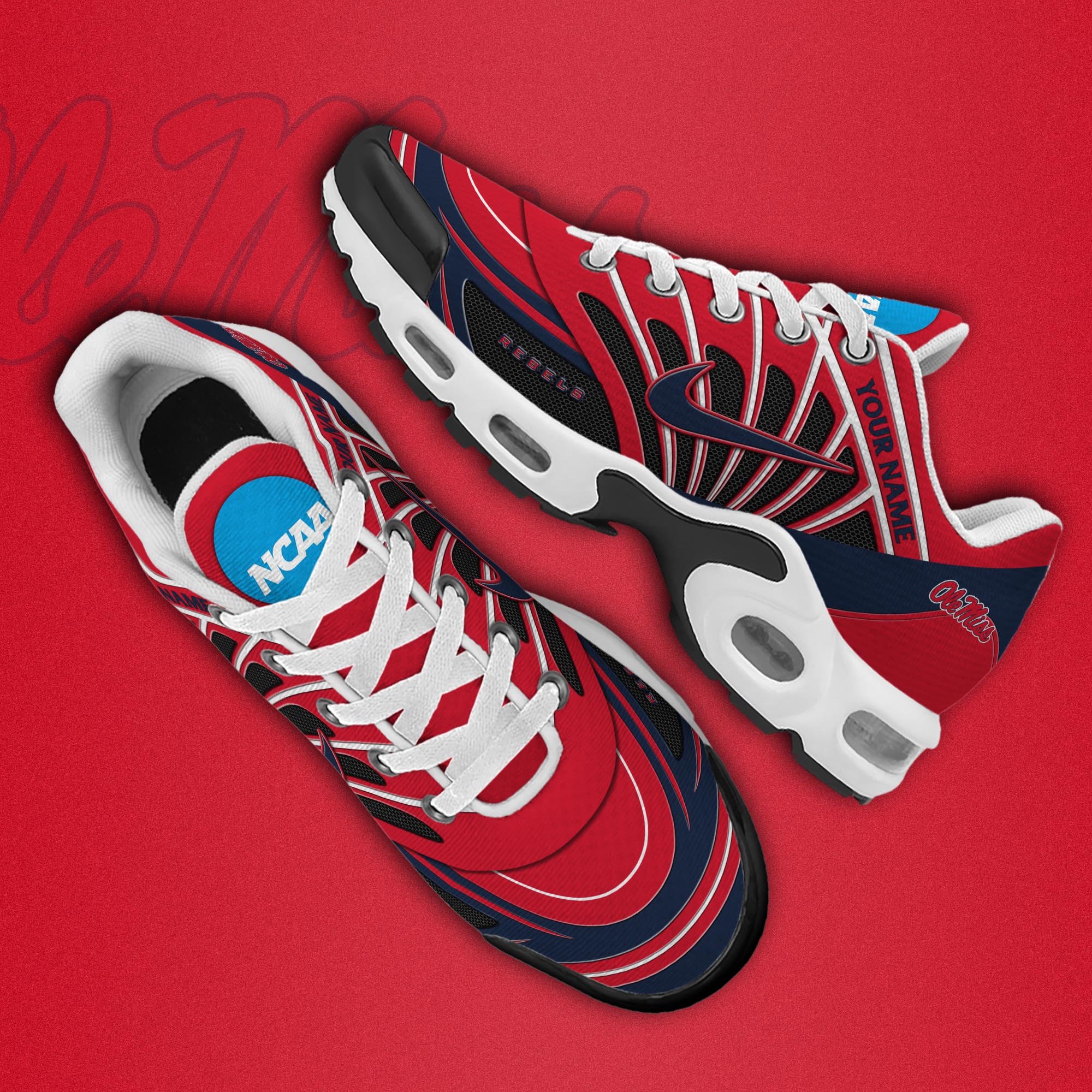 Ole Miss Rebels TN Shoes 2026 Version Custom Name